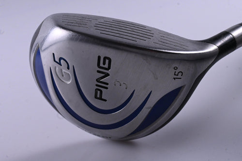 Ping G5 #3 Wood / 15 Degree / Regular Flex Aldila NV Green 75 Shaft
