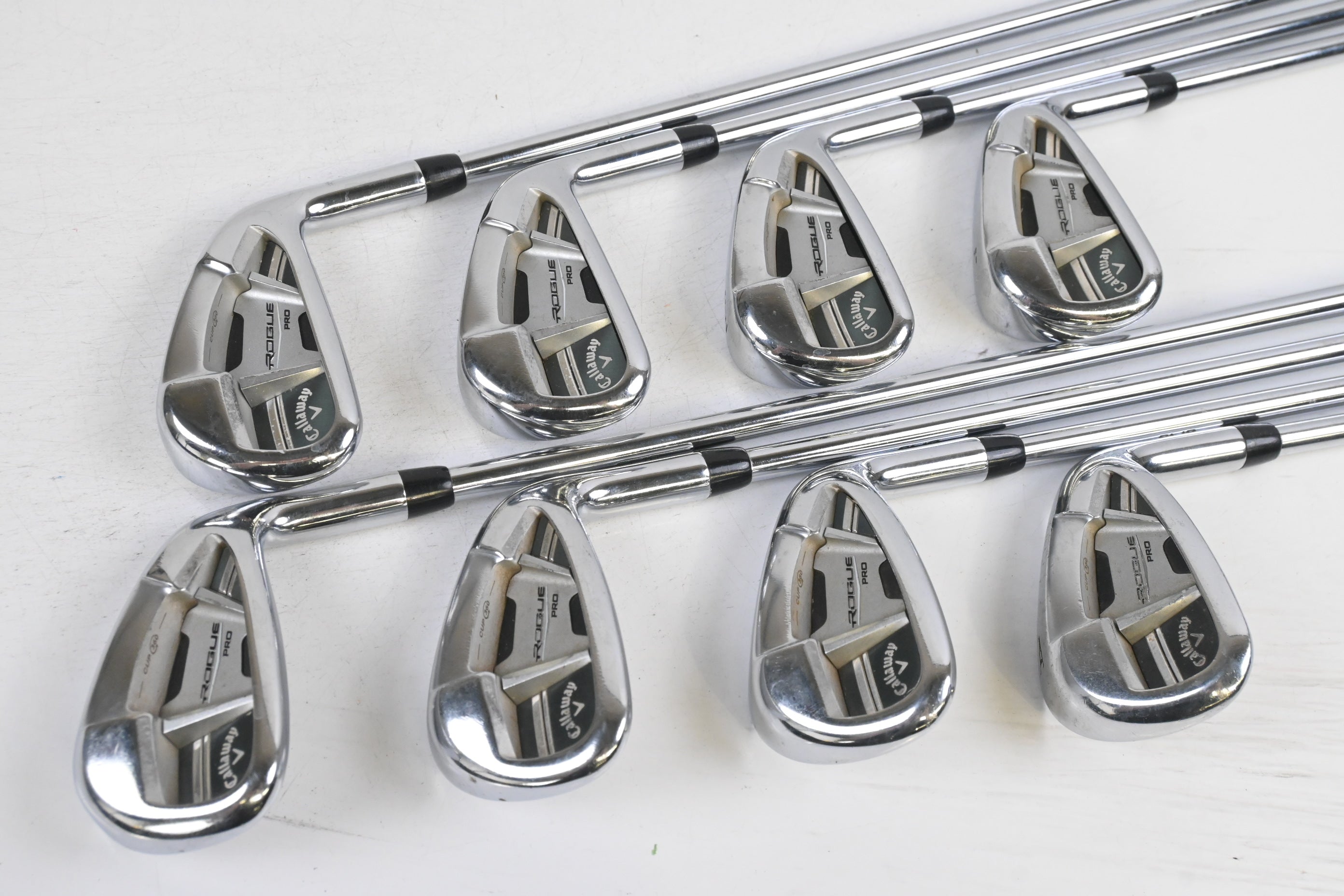 Callaway Rogue Pro Irons / 4-PW+GW / Stiff Flex XP 105 S300 Shafts
