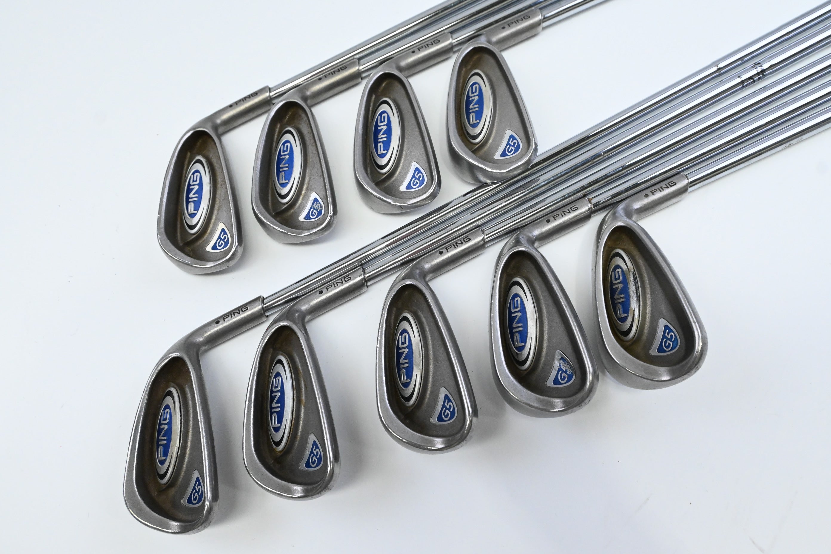Ping G5 / 3-PW+SW / Black Dot / Regular Flex Dynamic Gold SL Shafts