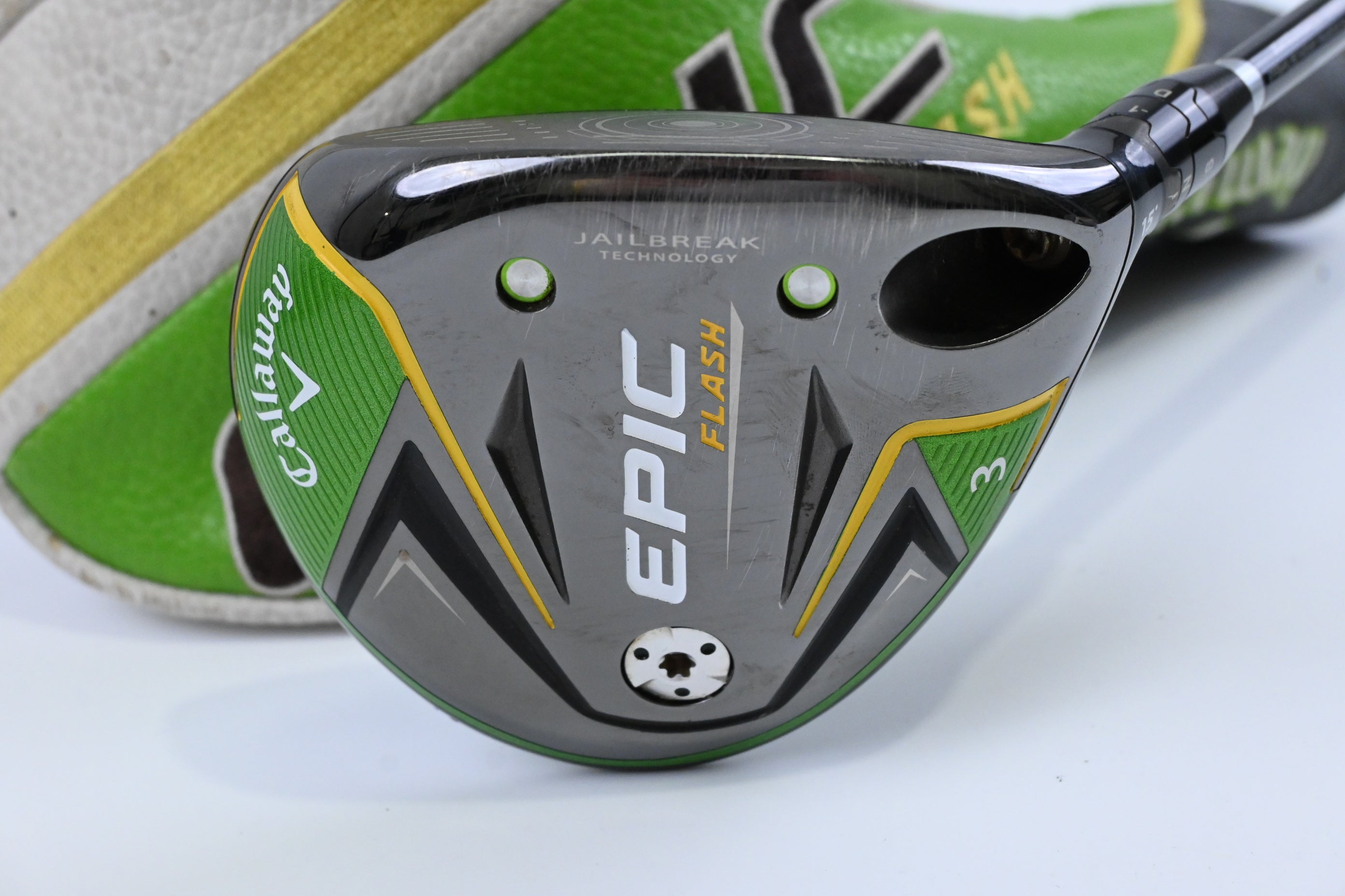Callaway Epic Flash #3 Wood / 15 Degree / Regular Flex Evenflow Green 65 Shaft