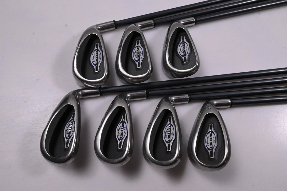 Ladies Callaway Big Bertha 2002 Irons / 5-PW+SW / Ladies Flex Callaway RCH 65