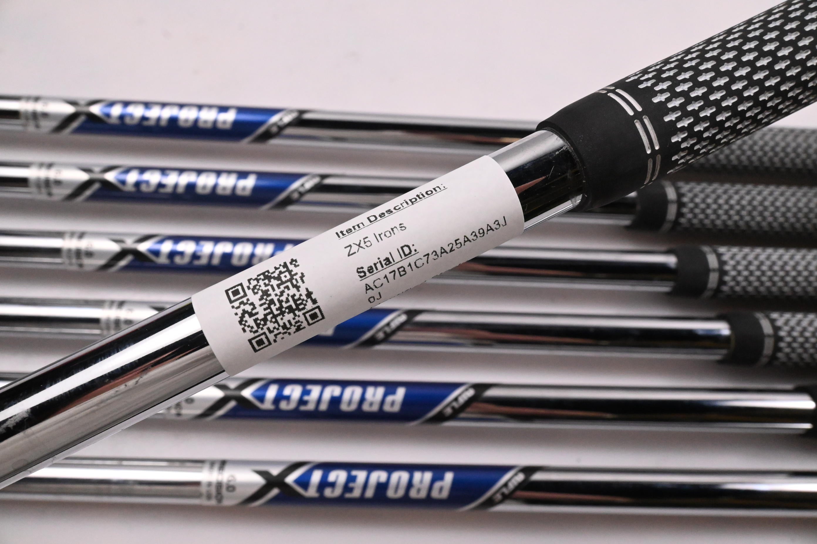 Srixon ZX5 Irons / 4-PW / Stiff Flex Project X Shafts