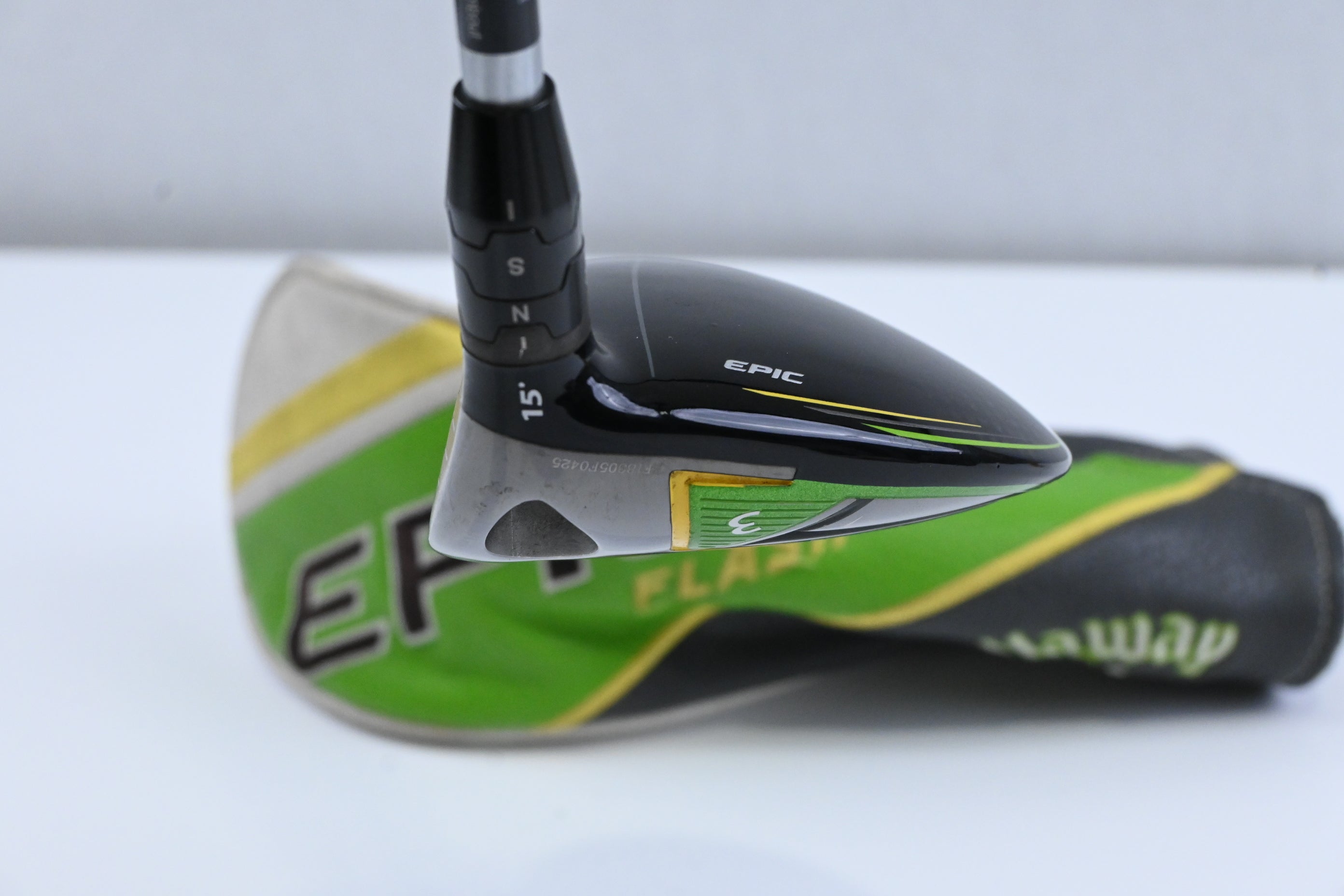 Callaway Epic Flash #3 Wood / 15 Degree / Regular Flex Evenflow Green 65 Shaft