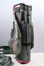 Load image into Gallery viewer, Sun Mountain H2NO Cart Bag / 13-Way Divider / Pink &amp; Grey
