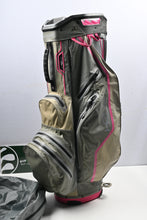 Load image into Gallery viewer, Sun Mountain H2NO Cart Bag / 13-Way Divider / Pink &amp; Grey
