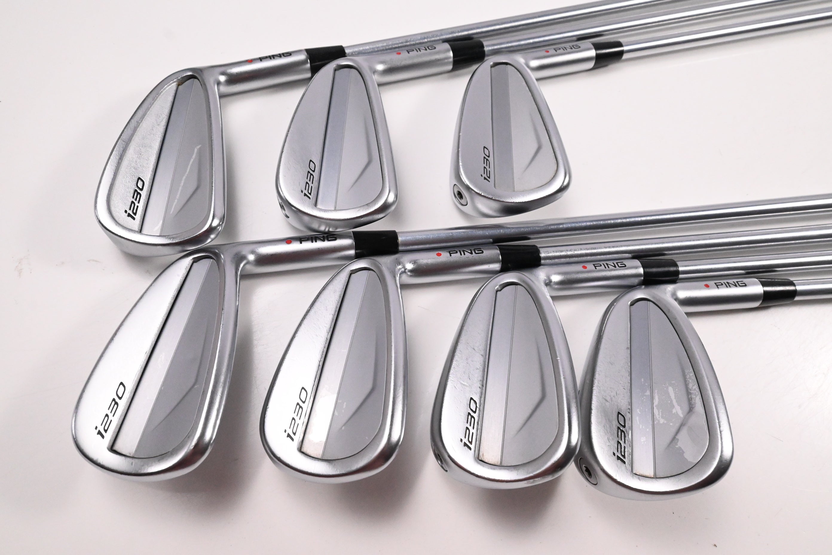 Ping i230 Irons / 5-PW+UW / Red Dot / Regular Flex Project X IO 105 Shafts