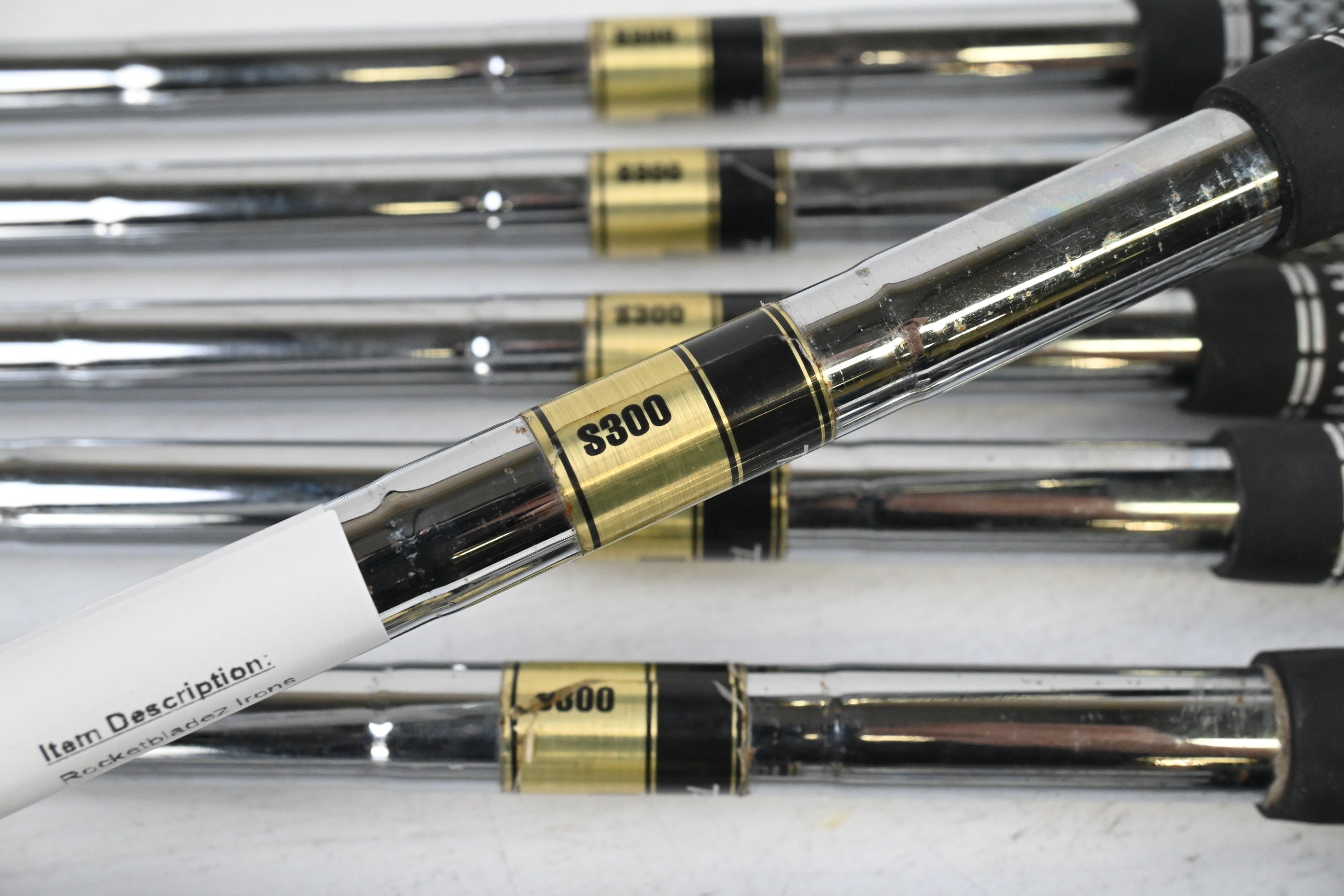 Taylormade Rocketbladez Irons / 4-PW+SW / Stiff Flex Dynamic Gold S300 Shafts