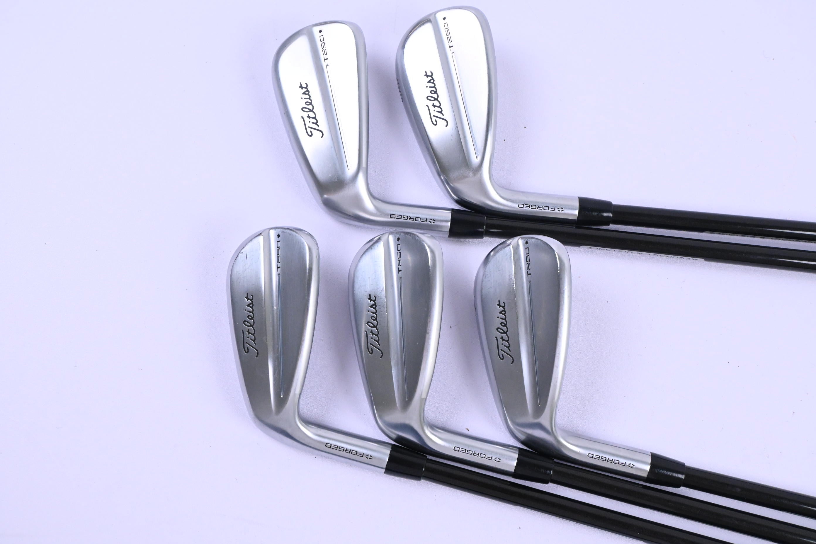 Left Hand Titleist T250* 2025 Irons / 7-PW+GW / Regular Flex Tour AD-75 Shafts