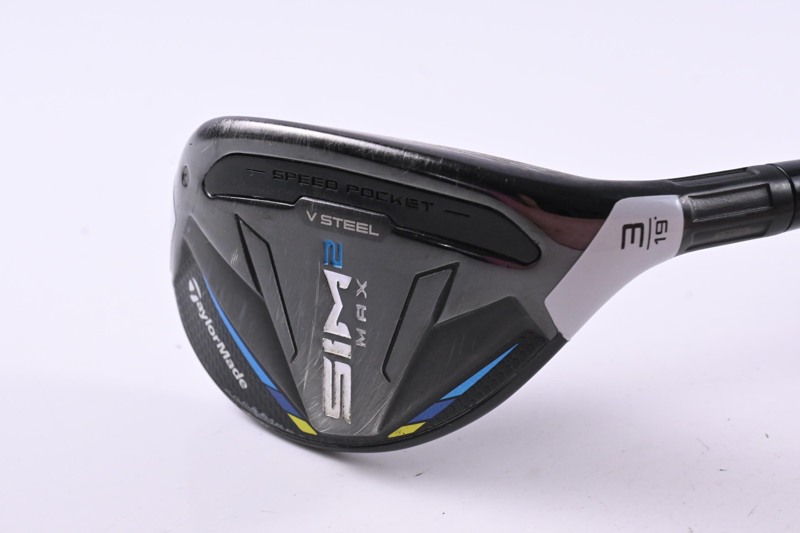 Taylormade SIM2 Max #3 Hybrid / 19 Degree / Stiff Flex Ventus Blue 7 Shaft