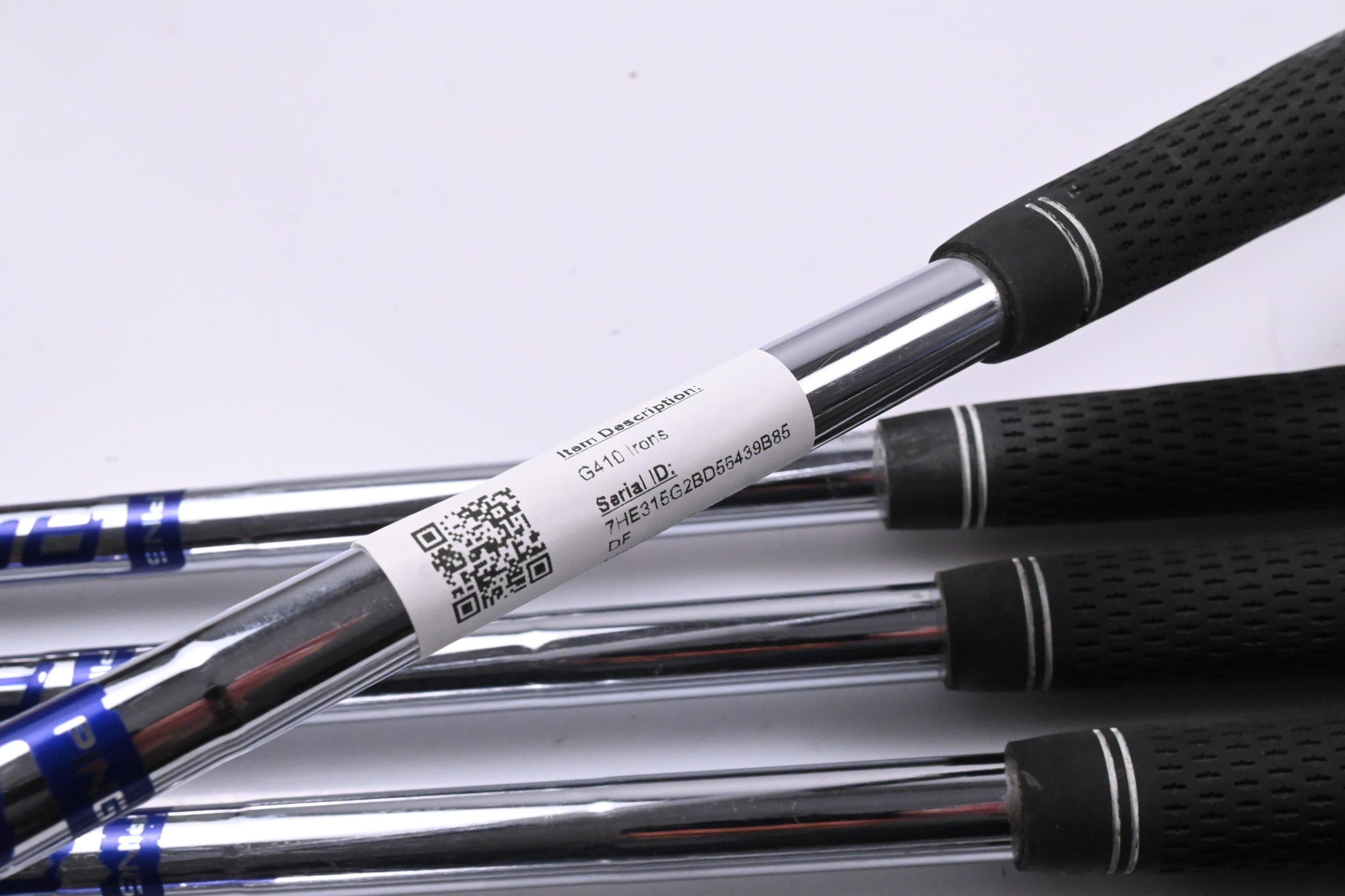 Ping G410 Irons / 5-PW+SW / Black Dot / Stiff Flex Ping AWT 2.0 Shafts