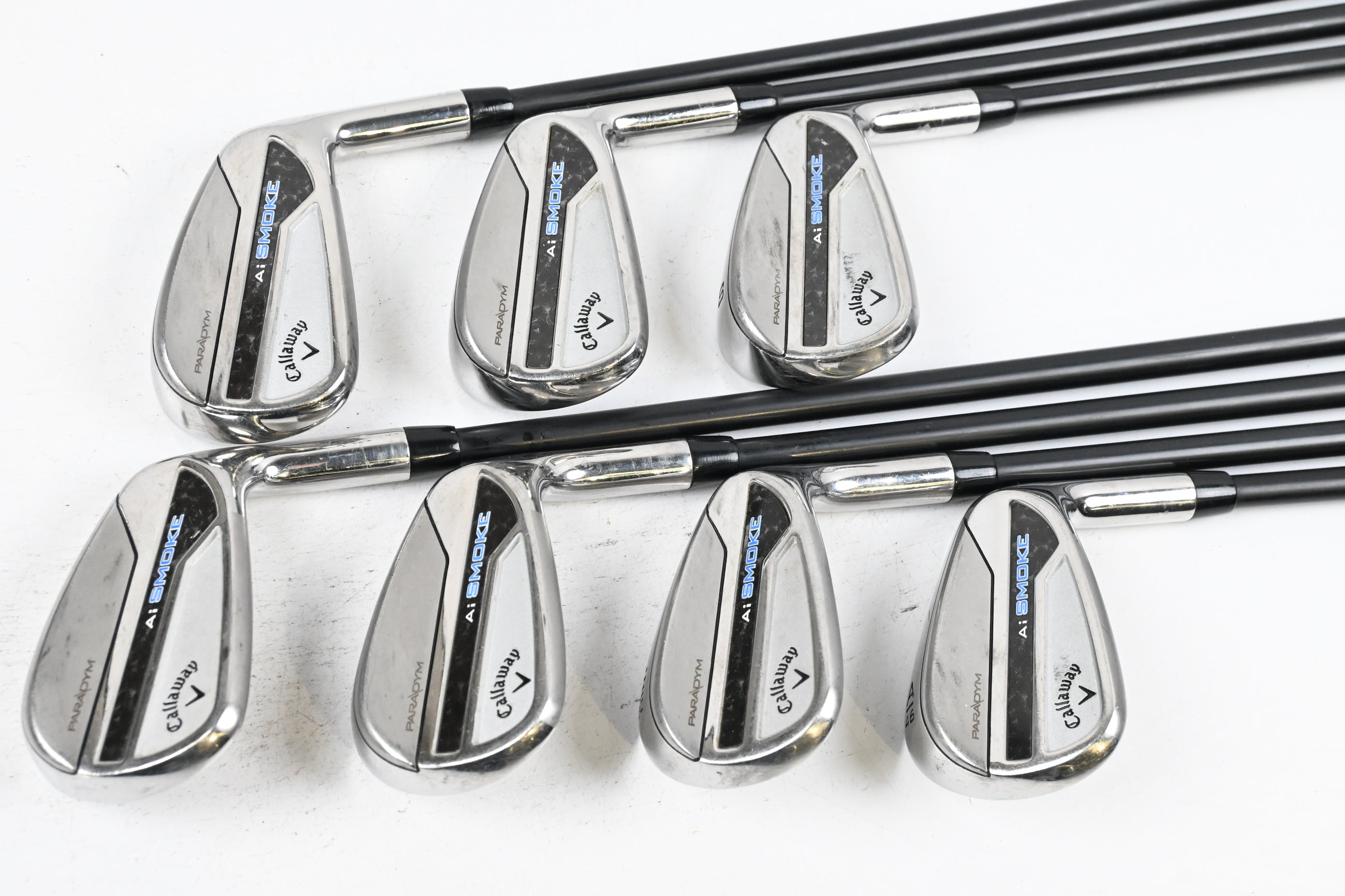 Callaway Paradym Ai Smoke Irons / 6-PW+AW+GW / Senior Flex Cypher 2.0 50