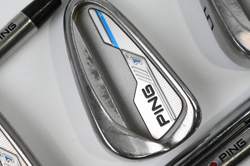 Ping i-Series E1 Irons / 3-PW / Maroon Dot / Stiff Flex Ping AWT 2.0 Shafts