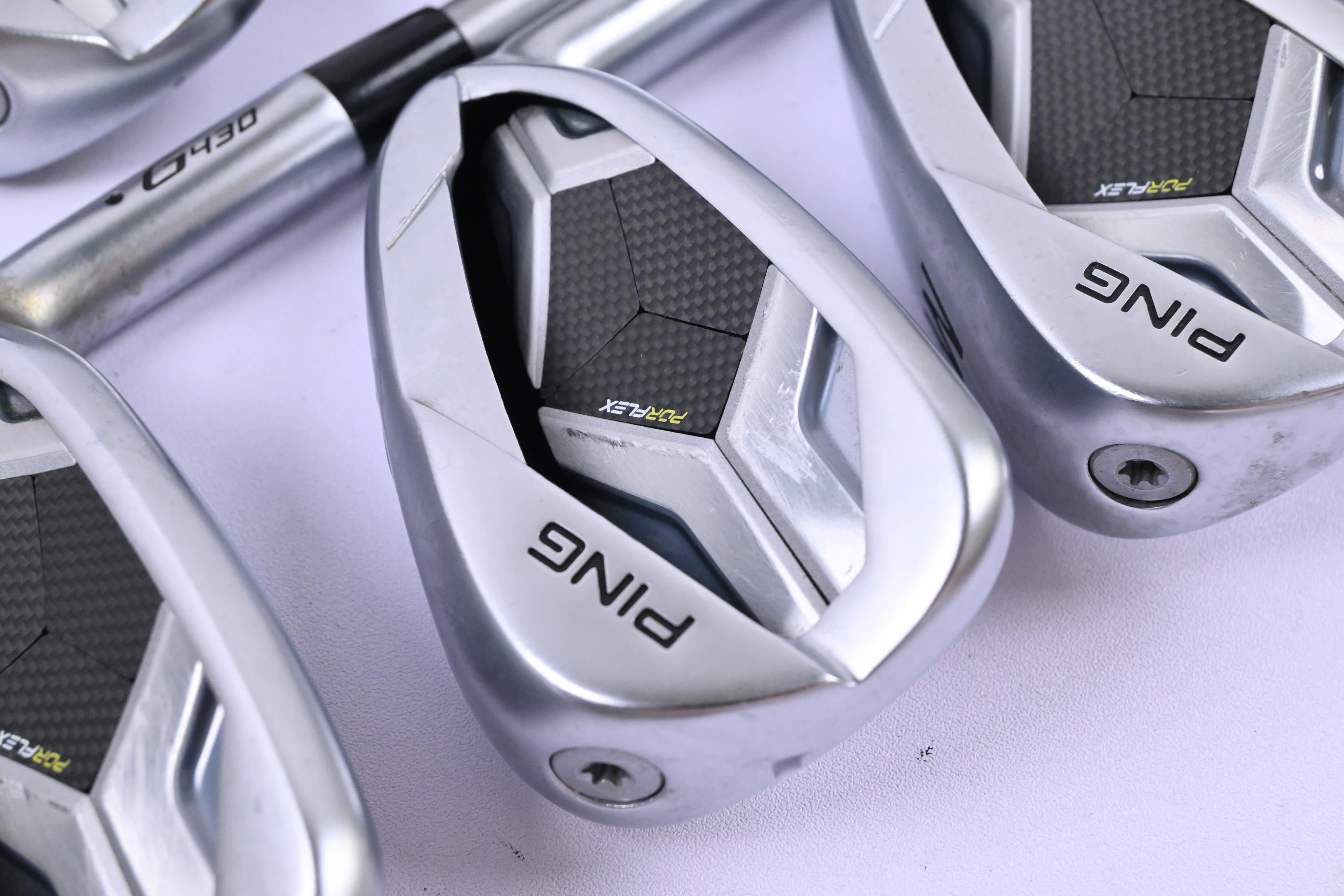 Ping G430 Irons / 5-PW+SW / Black Dot / Regular Flex Ping Alta Quick 45 Shafts