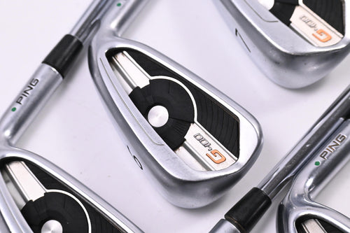 Ping G400 Irons / 5-PW / Green Dot / Stiff Flex KBS Tour 120 Shafts