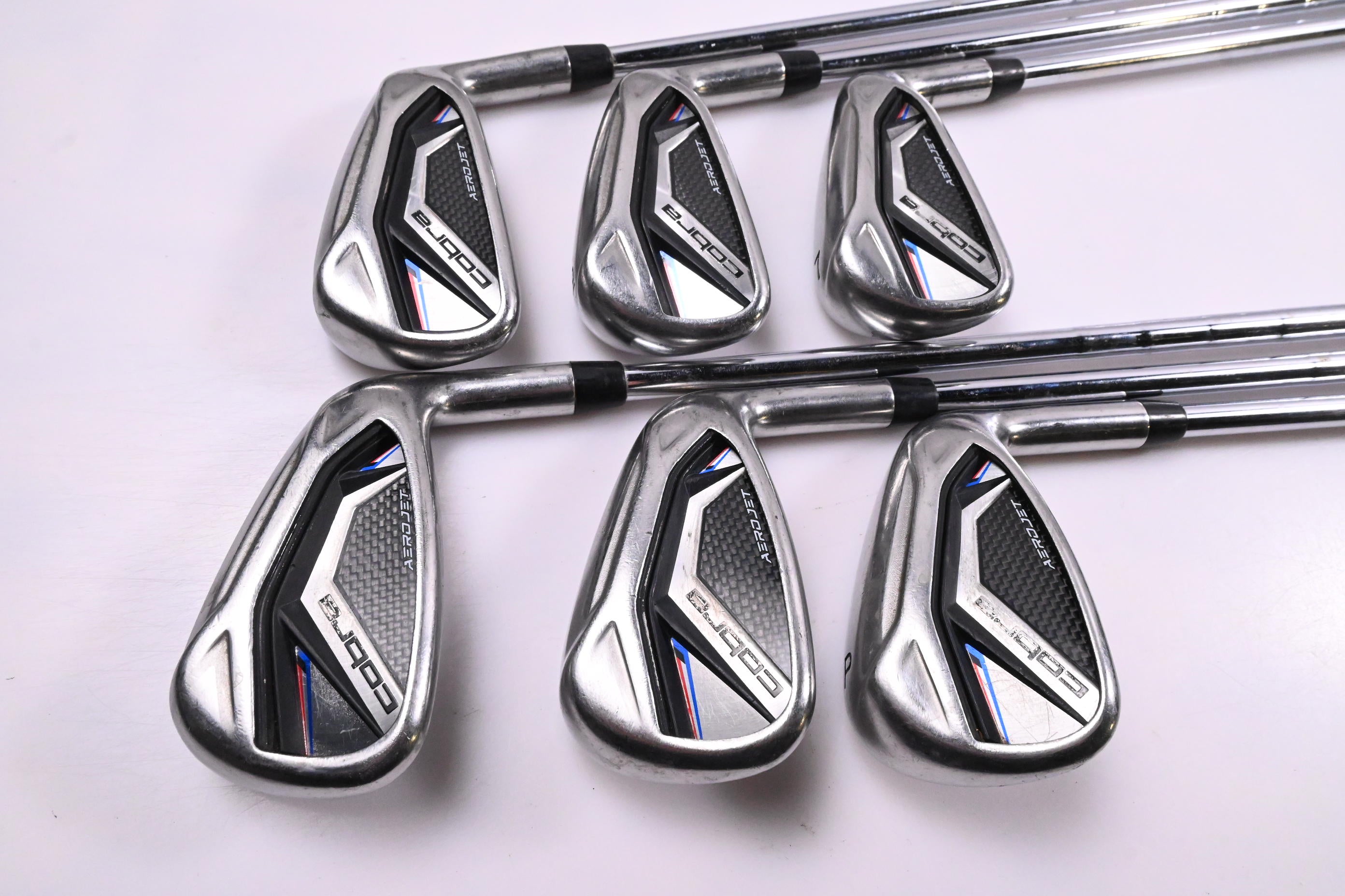 Cobra Aerojet Irons / 5-PW / Stiff Flex KBS Tour Lite Shafts