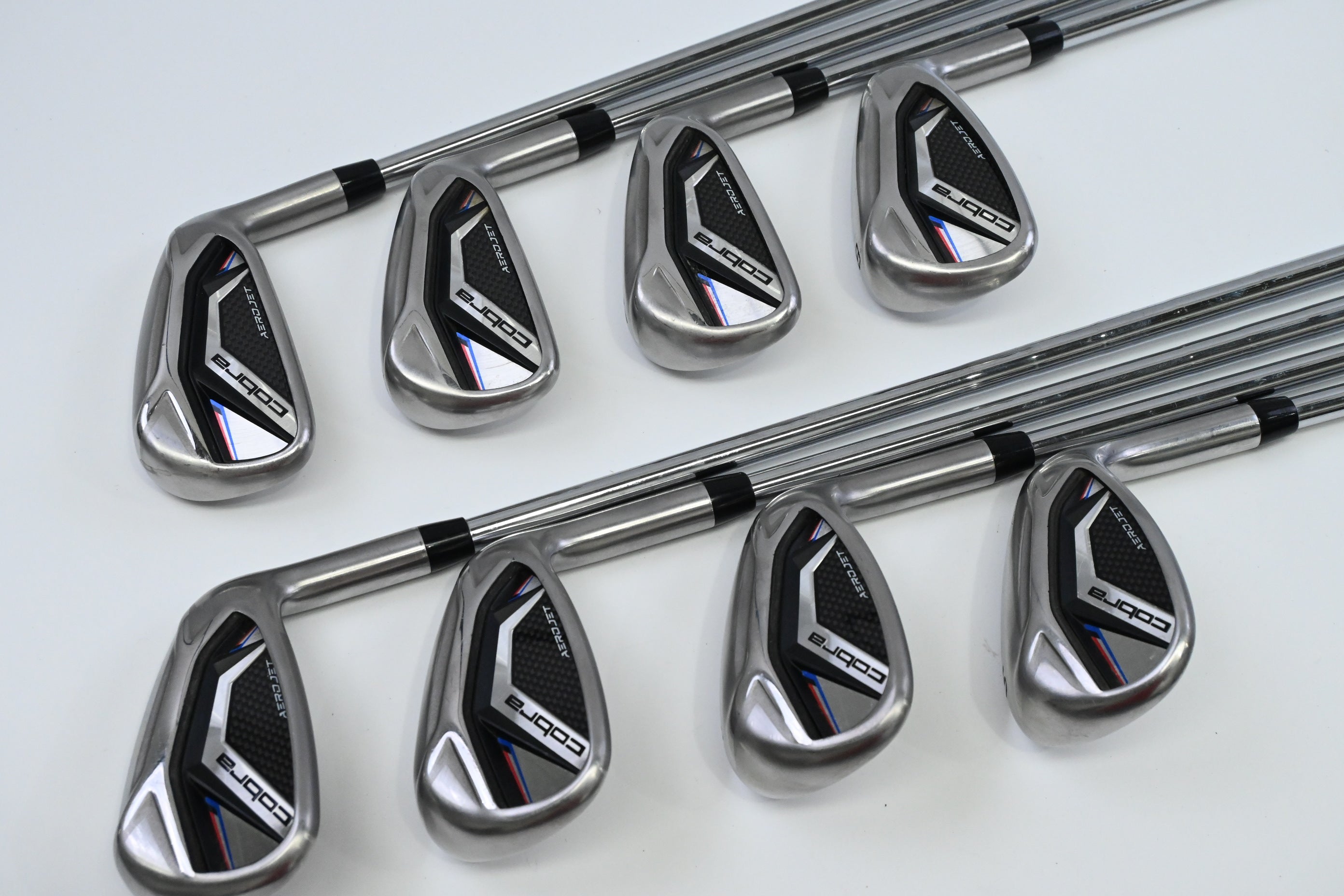 Cobra Aerojet Irons / 5-PW+GW+SW / Regular Flex KBS Tour Lite Shafts