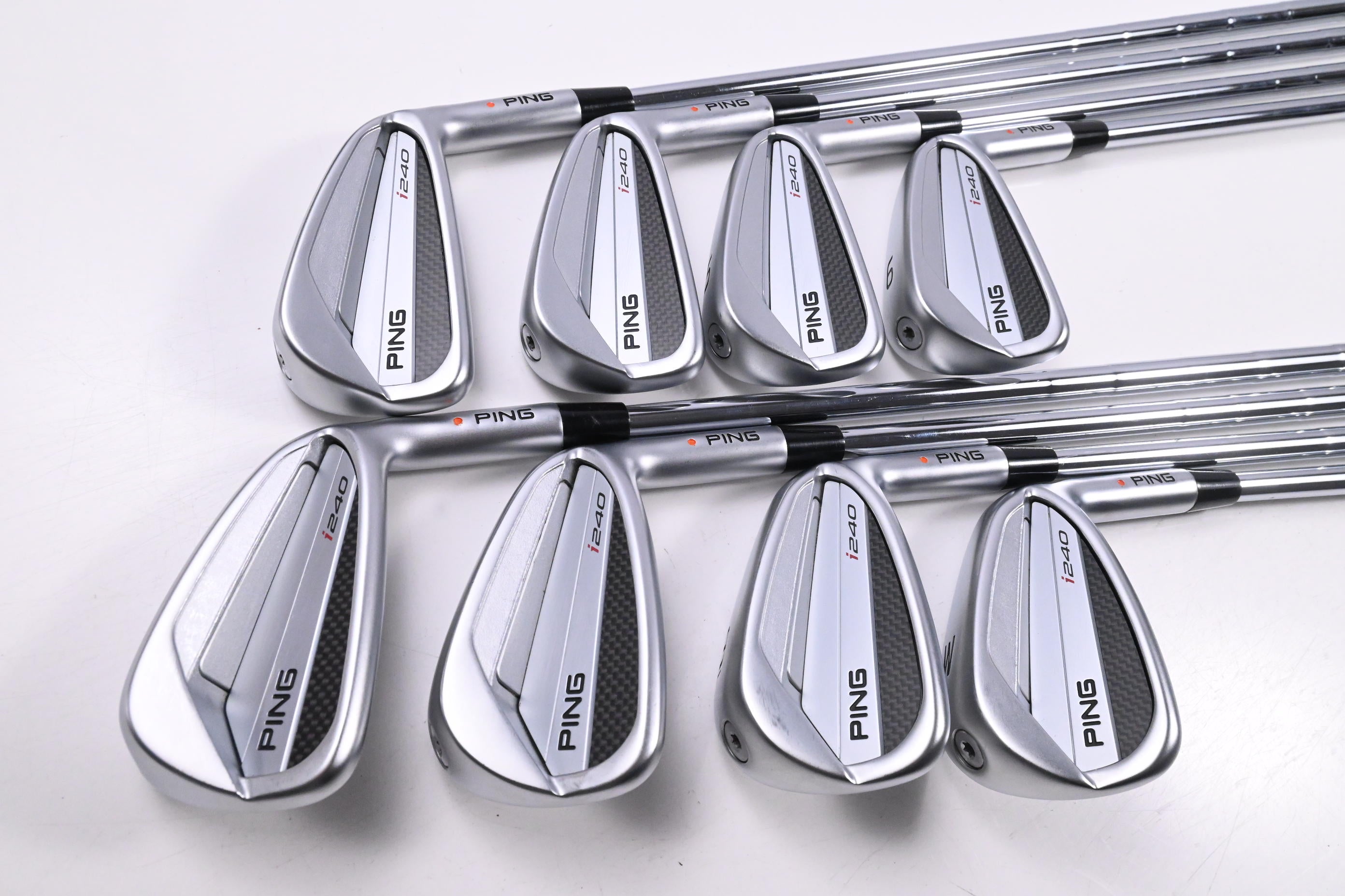 Ping I240 Irons / 3-PW / Orange Dot / Regular Flex KBS Tour 110 Shafts