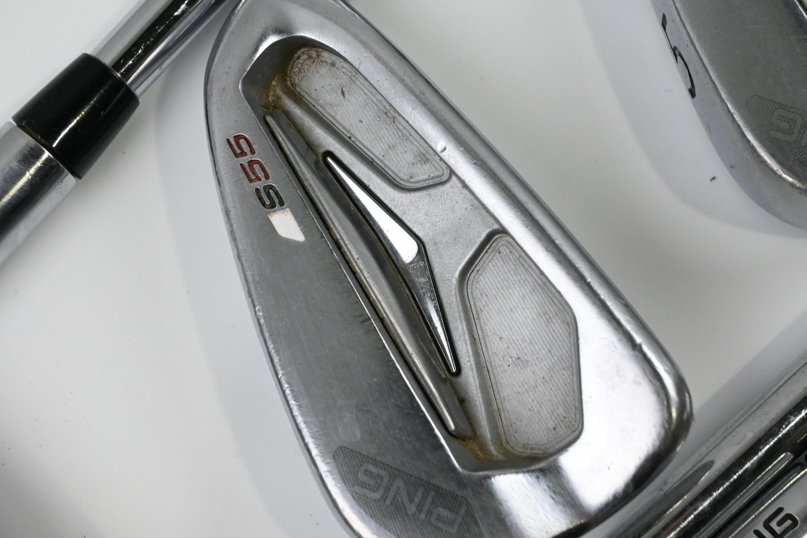 Ping S55 Irons / 3-PW / Black Dot / Stiff Flex KBS Tour 120 Shafts