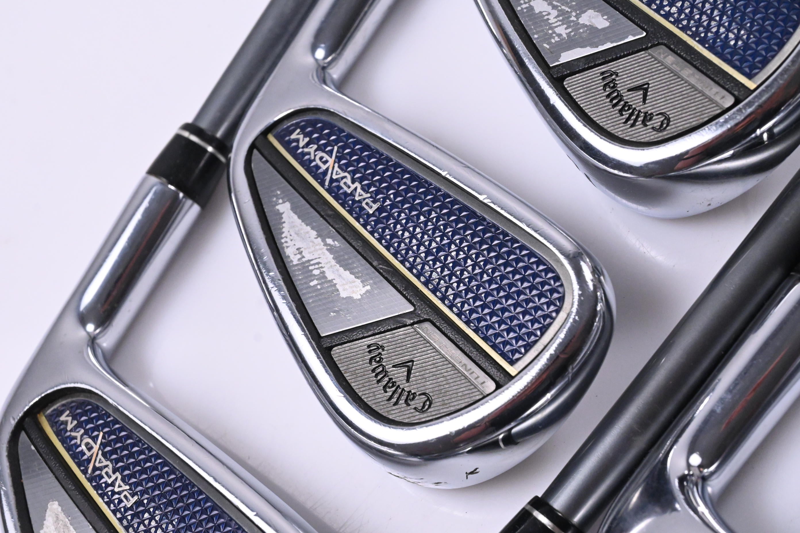 Callaway Paradym Irons / 4-PW+AW / Stiff Flex HZRDUS Gen4 Silver 75 Shafts
