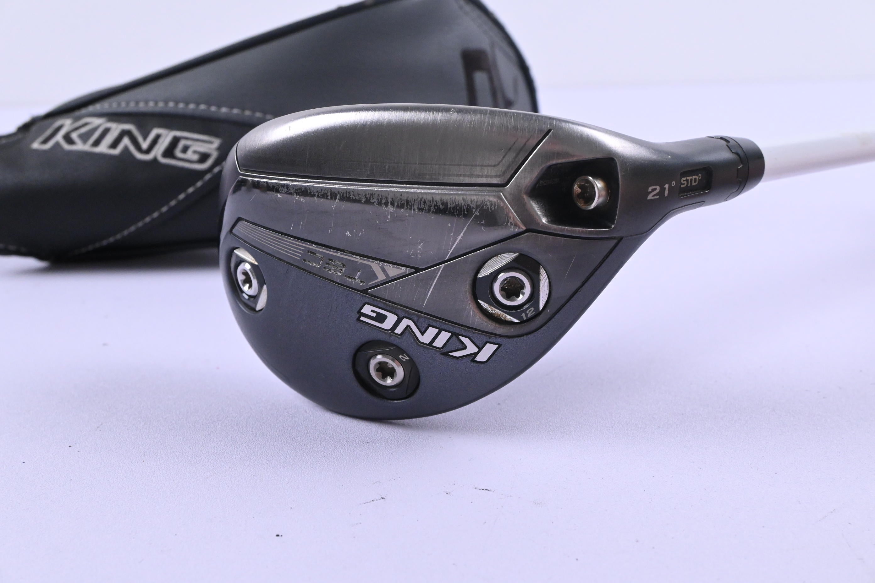 Cobra King Tec 2021 #4 Hybrid / 21 Degree / Stiff Flex VA Composites Raijin AV