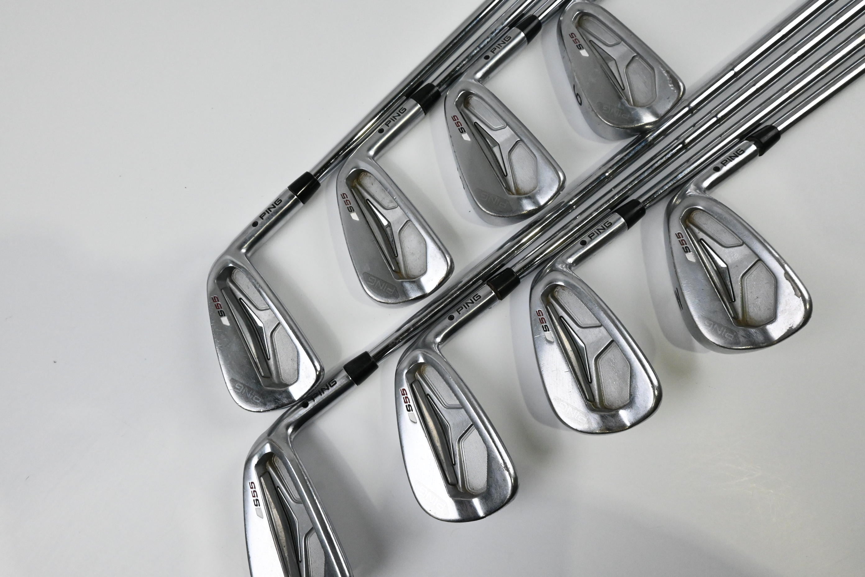 Ping S55 Irons / 3-PW / Black Dot / Stiff Flex KBS Tour 120 Shafts