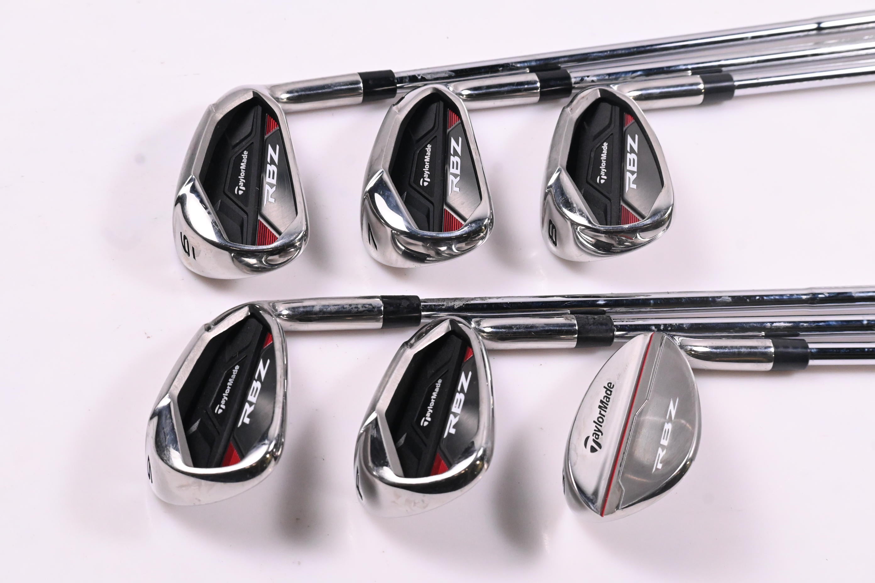 Taylormade RBZ Red Irons / 6-PW+SW / Regular Flex Taylormade Shafts