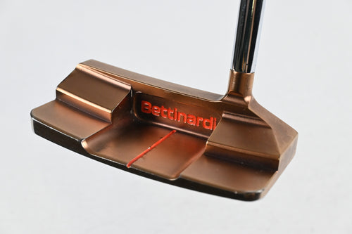 Left Hand Bettinardi Queen B 2021 Gold/Blue #6 Putter / 34 Inch