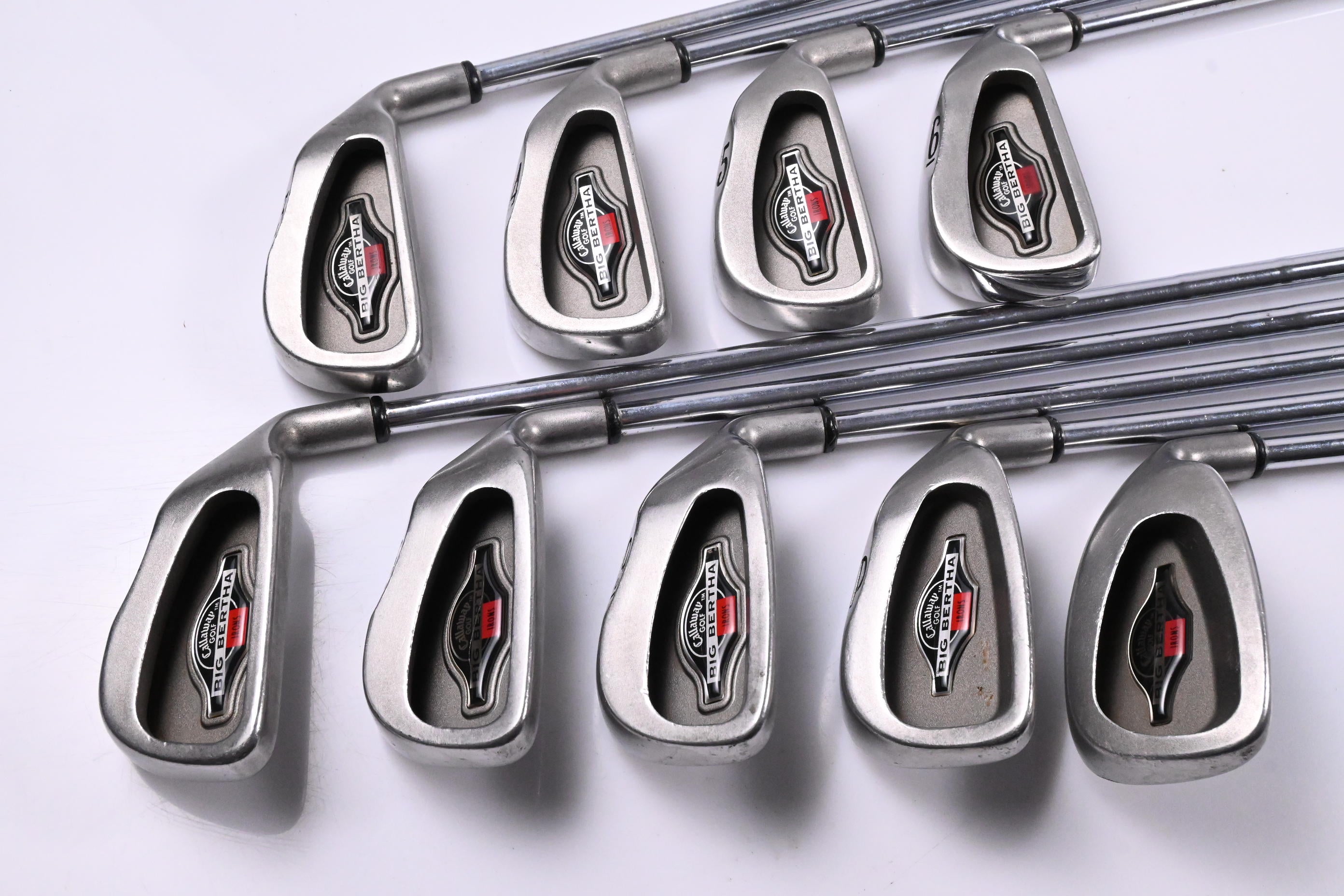 Callaway Big Bertha 1996 Irons / 3-PW+SW / Uniflex Memphis 10 Shafts