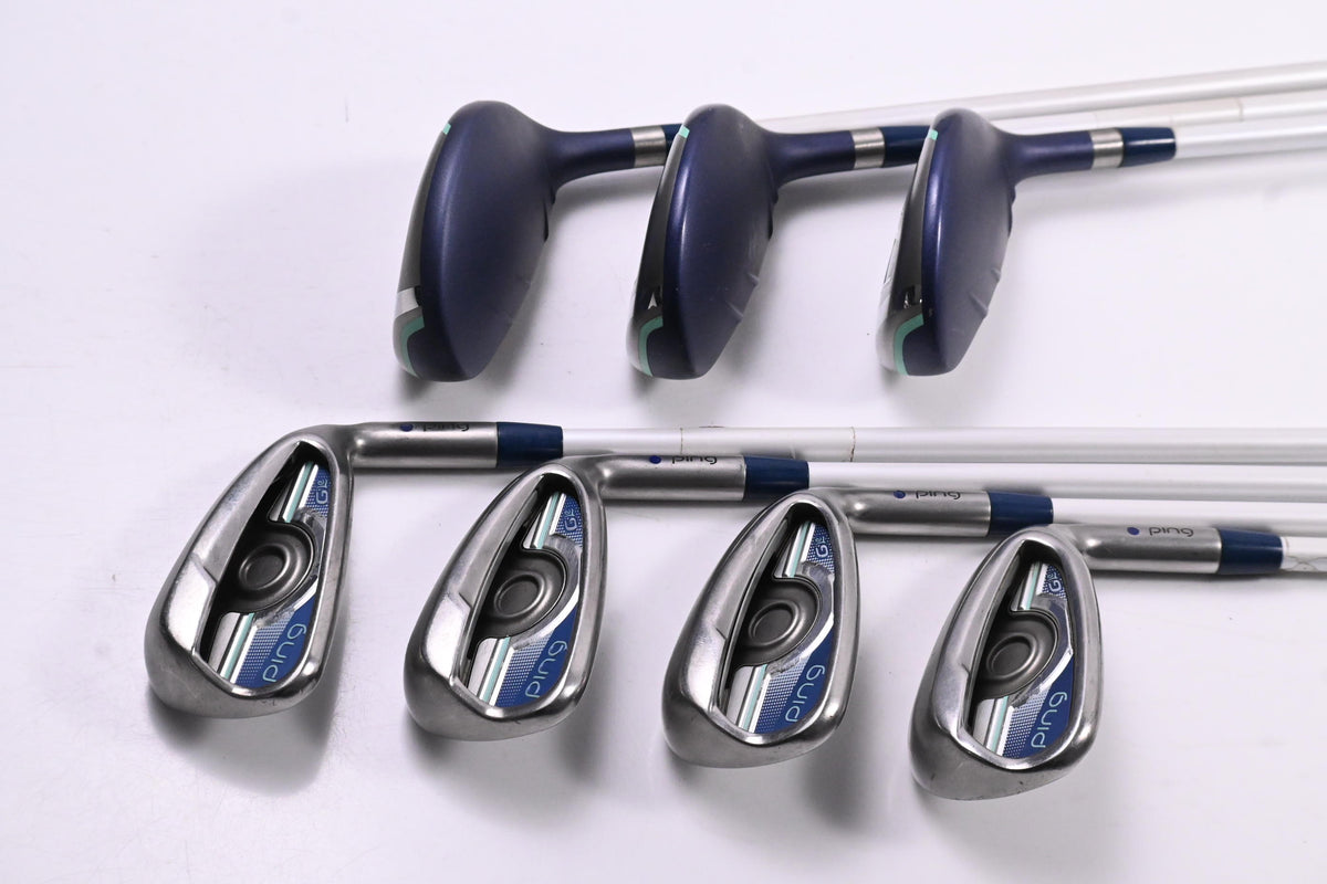 Ladies Ping G Le Irons / 4-6H+7-PW / Blue Dot / Ladies Flex Ping ULT230 Shafts
