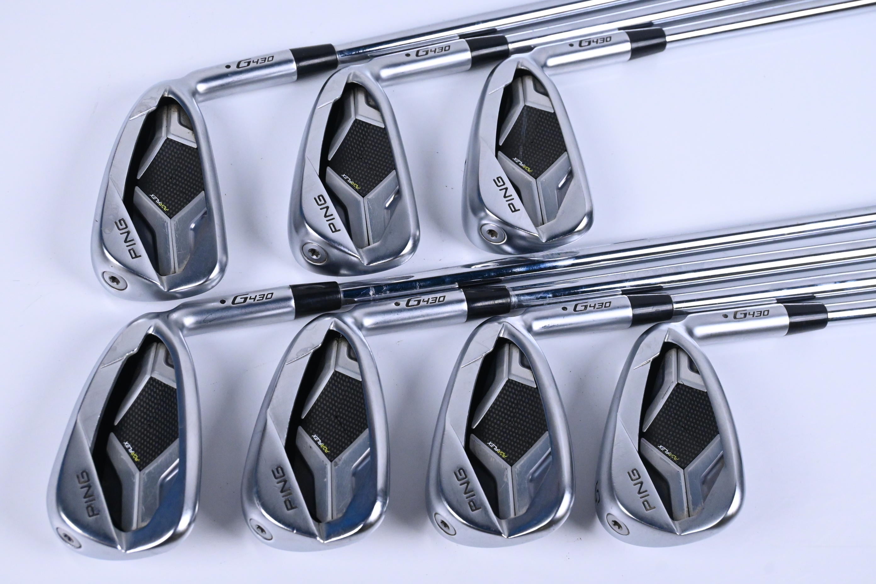 Ping G430 Irons / 5-PW+AW / Black Dot / Regular Flex Dynamic Gold R300 105