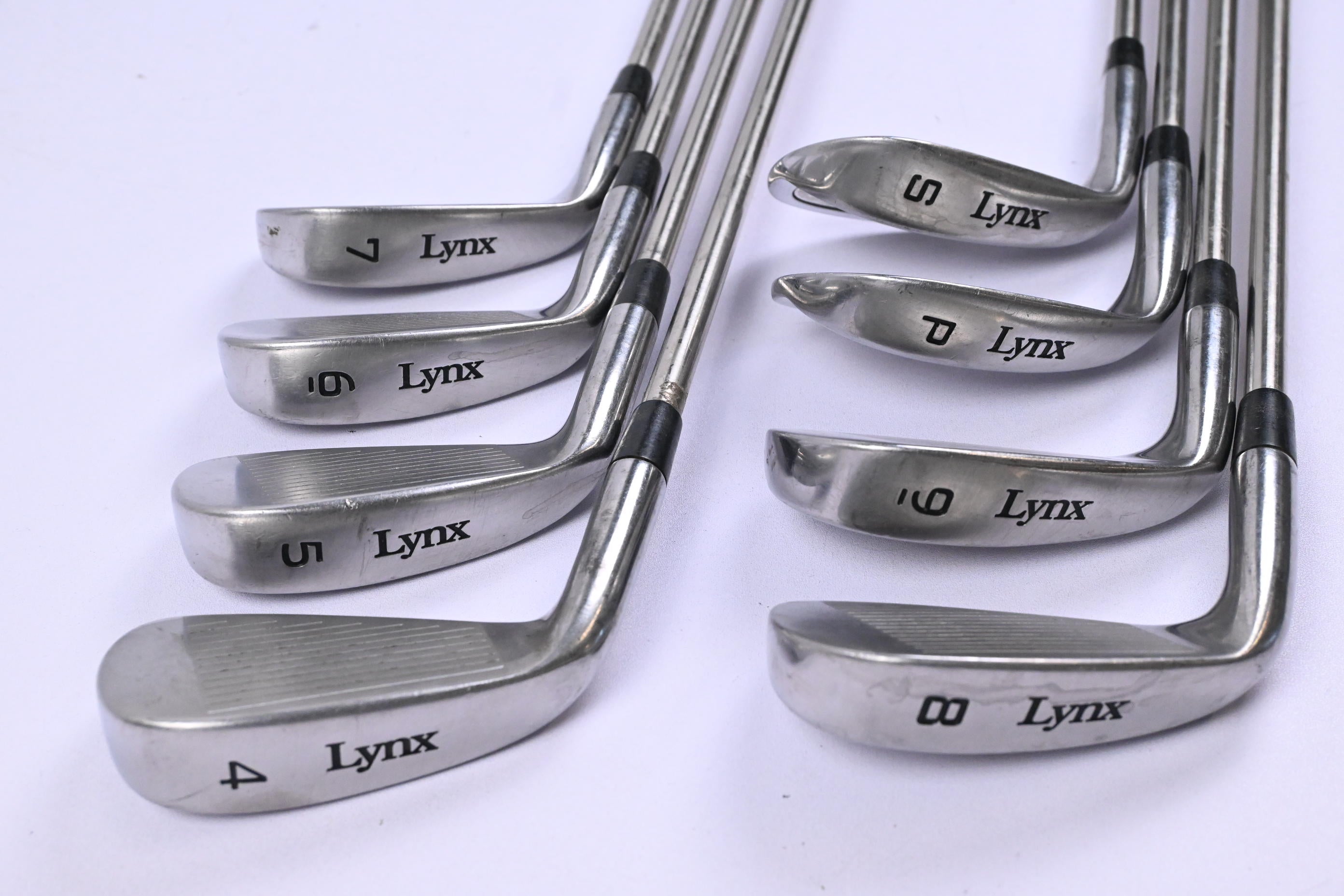 Lynx Parallax Tour Irons / 4-PW+SW / Regular Flex Black Gold Shafts