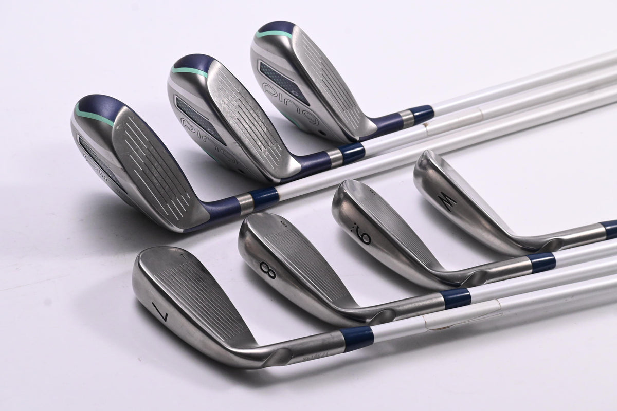 Ladies Ping G Le Irons / 4-6H+7-PW / Blue Dot / Ladies Flex Ping ULT230 Shafts