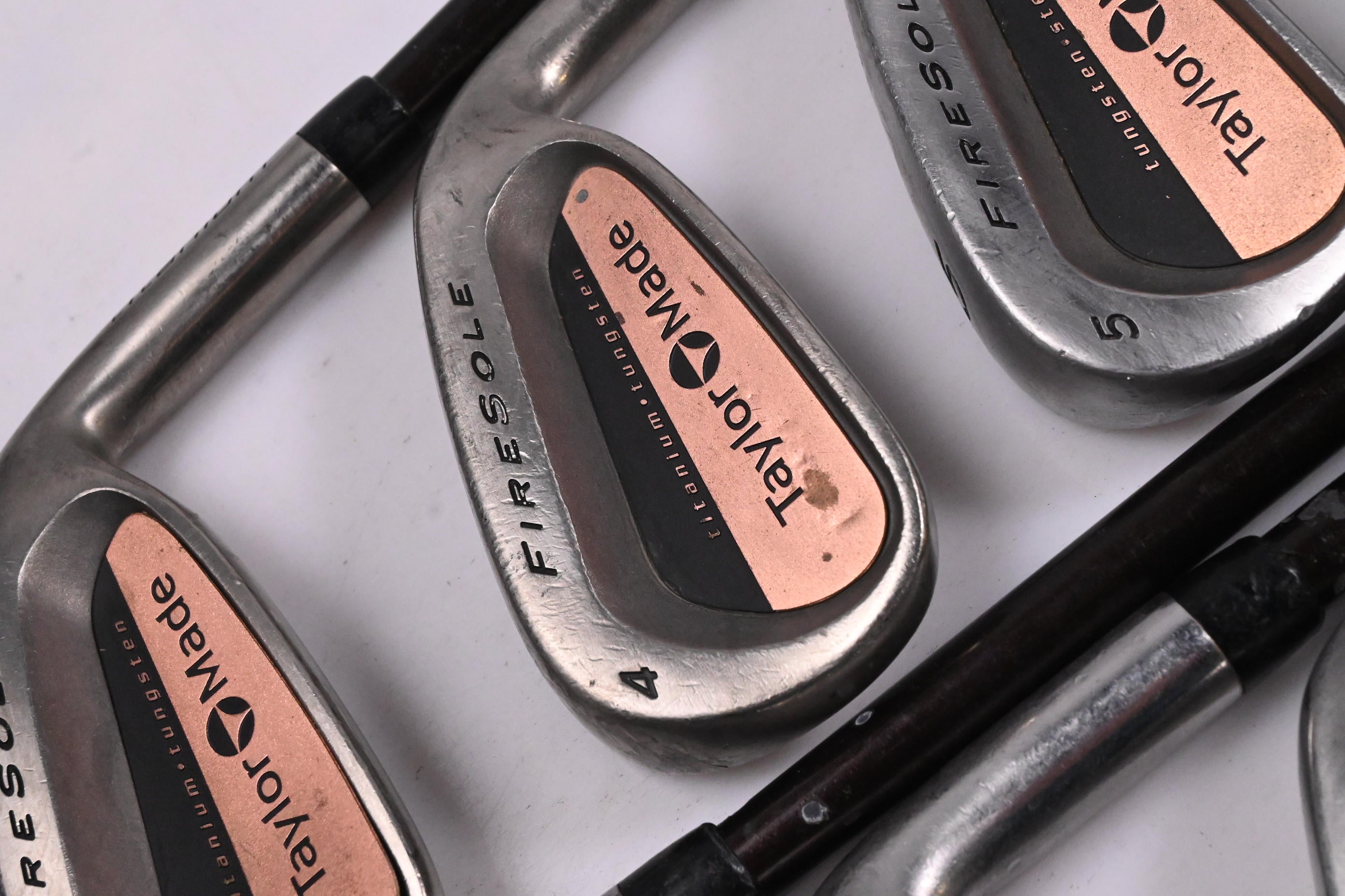 Taylormade Firesole Irons / 3-PW / Stiff Flex Taylormade Bubble 90 Shafts