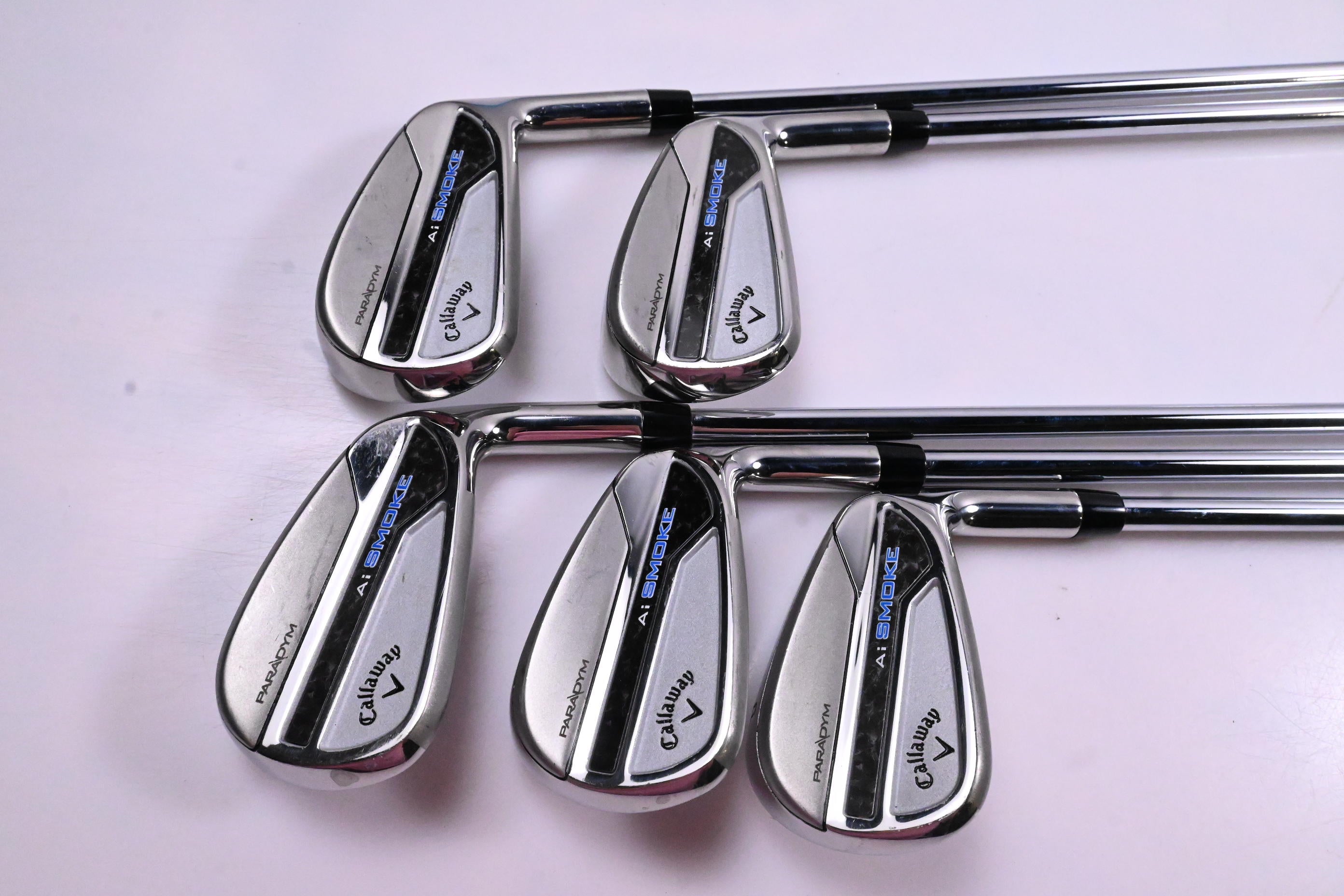 Callaway Paradym Ai Smoke Irons / 6-PW / Regular Flex Elevate MPH 95 Shafts
