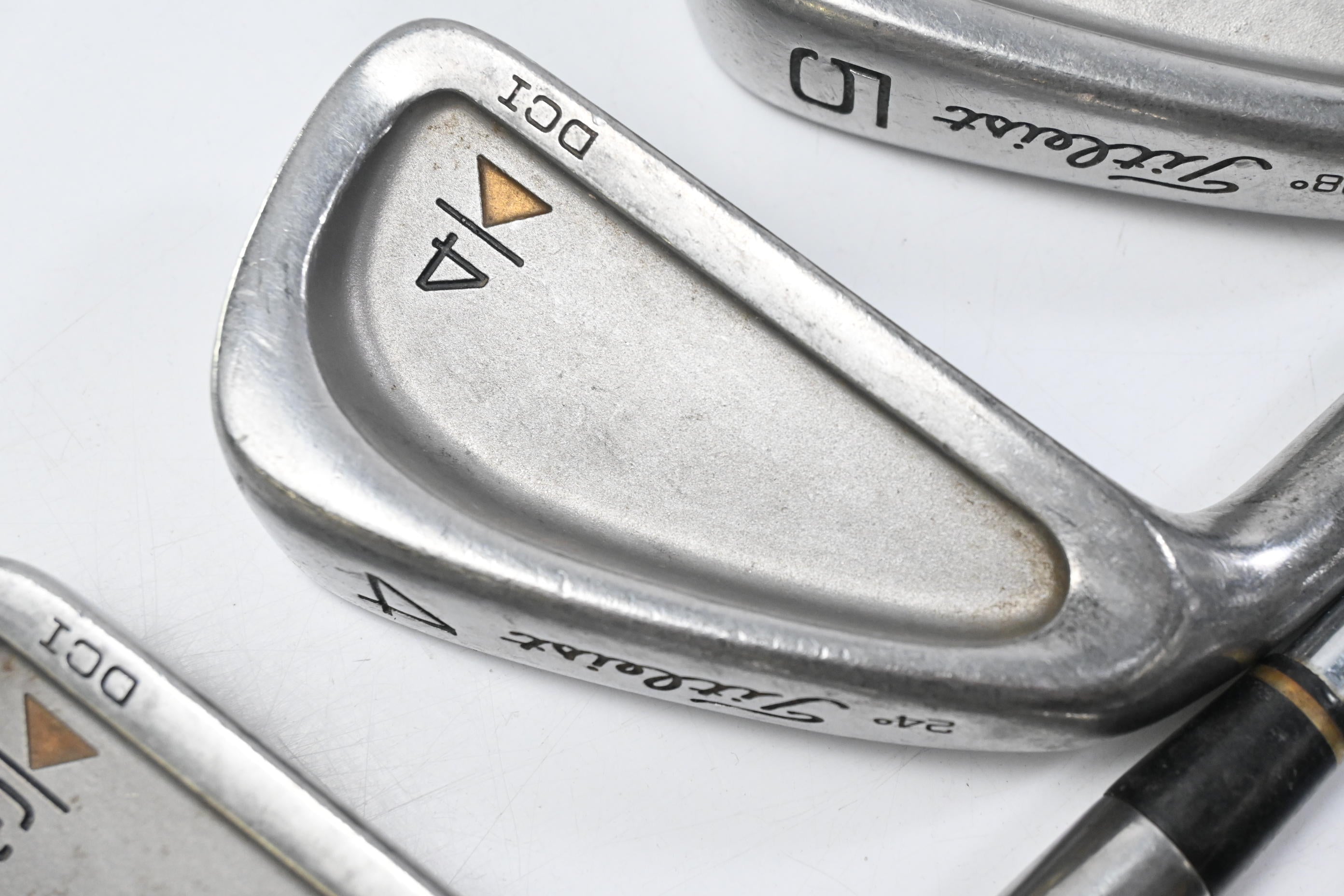 Left Hand Titleist DCI Gold Irons / 3-PW+SW / Regular Flex MS-209 Shafts