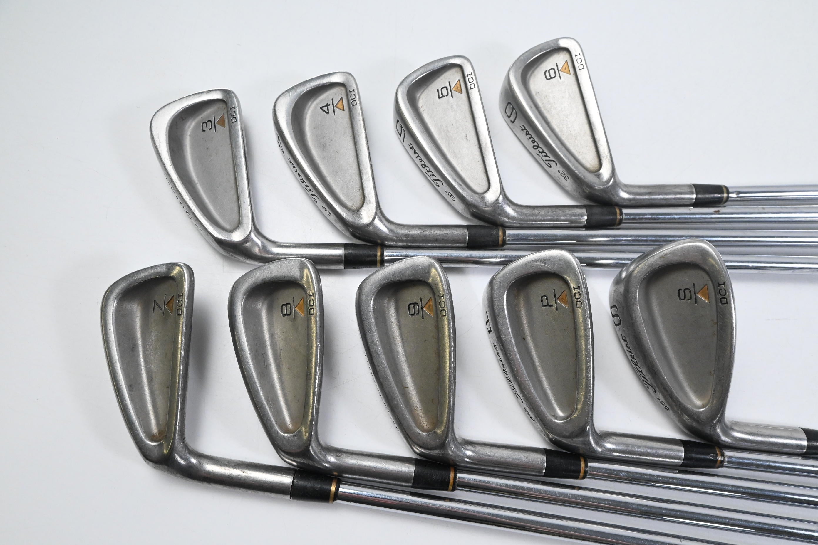Left Hand Titleist DCI Gold Irons / 3-PW+SW / Regular Flex MS-209 Shafts