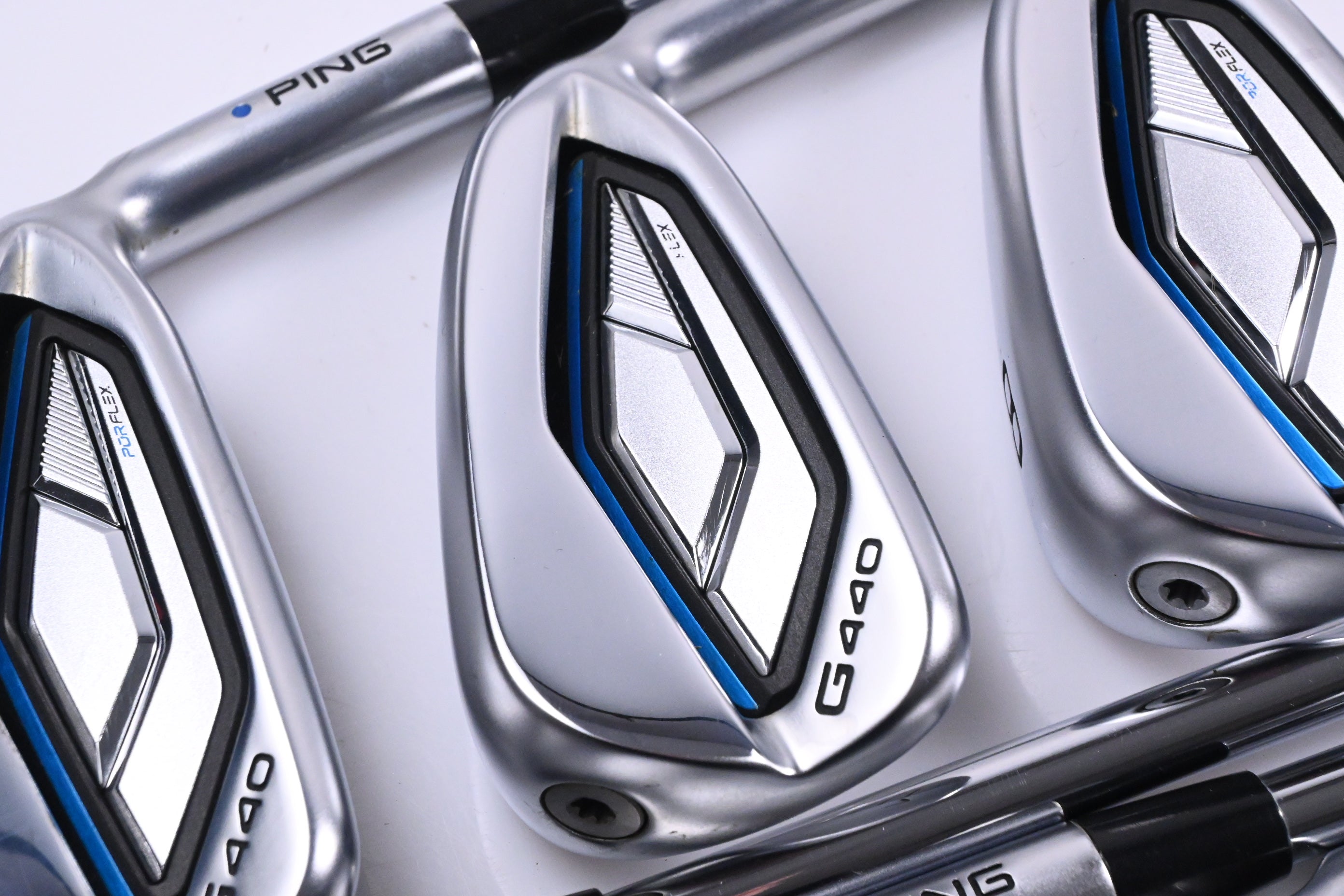 Ping G440 Irons / 6-PW+UW+56° / Blue Dot / Regular Flex Ping AWT 3.0 Shafts