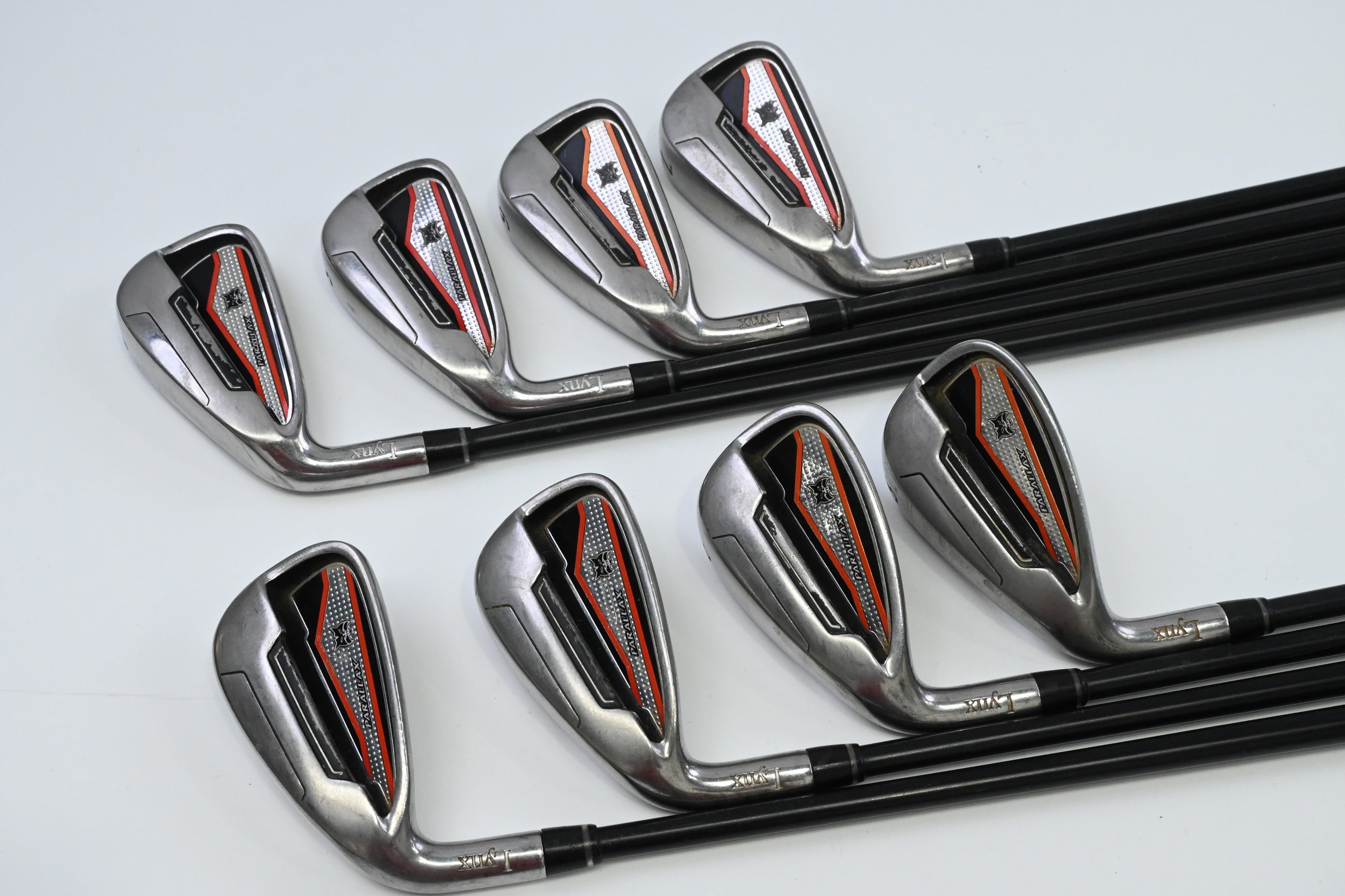 Left Hand Lynx Parallax 2017 Irons / 4-PW+SW / Regular Flex KBS TGI 70 Shafts