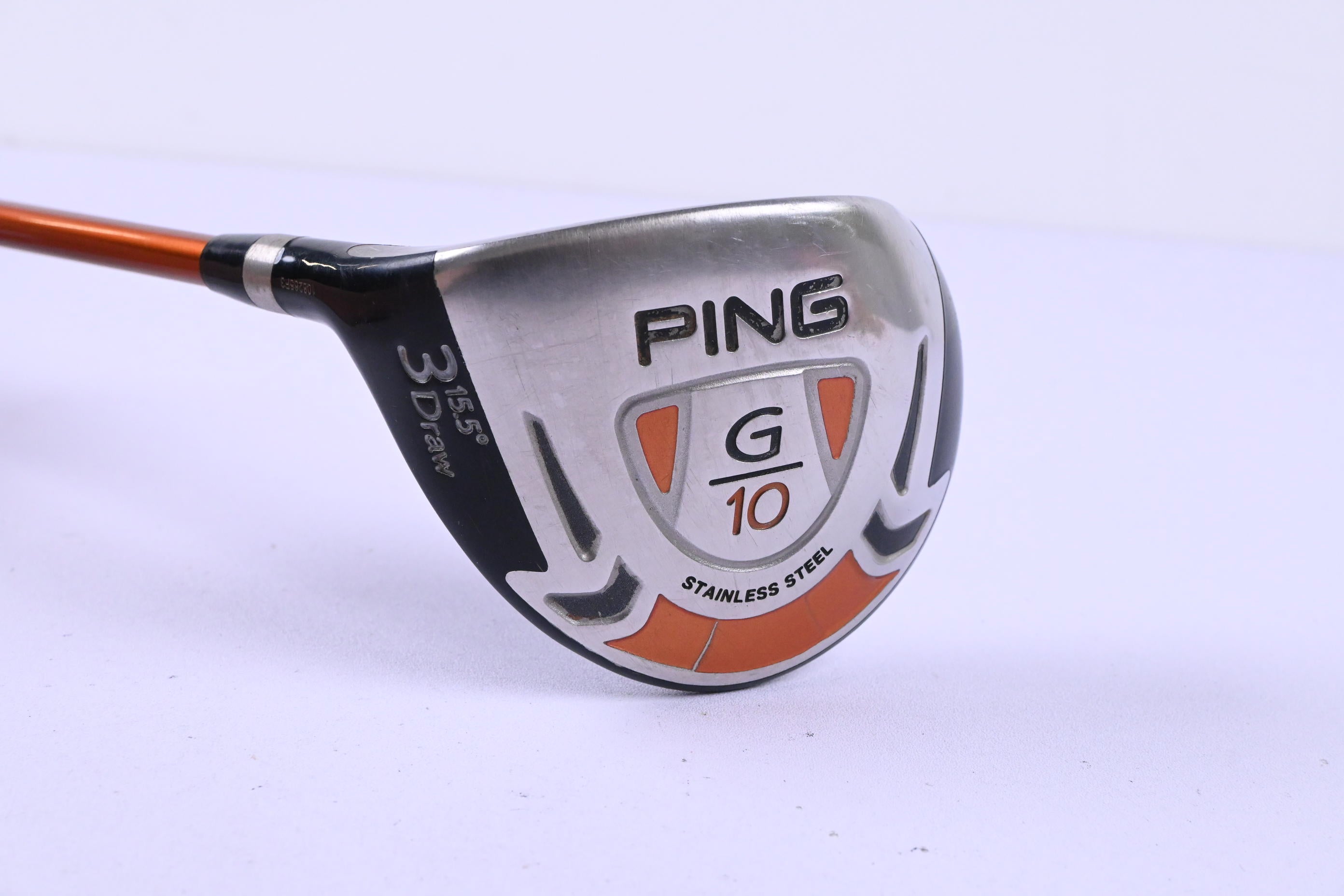 Left Hand Ping G10 #3 Wood / 15.5 Degree / Stiff Flex Ping TFC 129 F Shaft