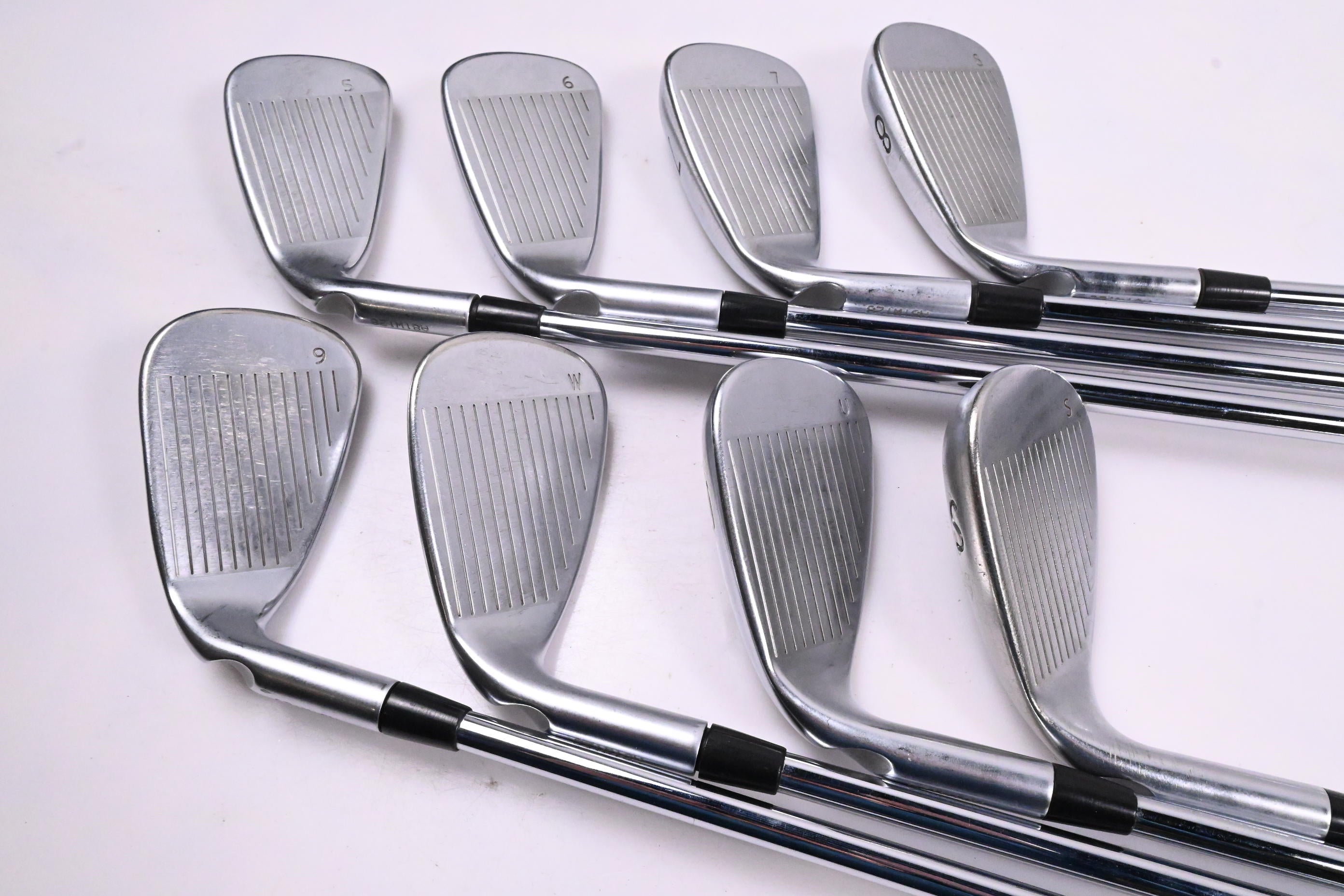 Ping G400 Irons / 5-PW+GW+SW / Black Dot / Stiff Flex Ping AMT 2.0 Shafts