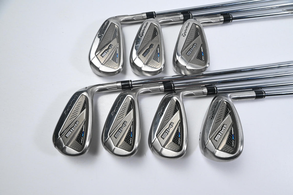 Taylormade SIM2 Max Irons / 5-PW+SW / Regular Flex KBS MAX MT 85 Shafts