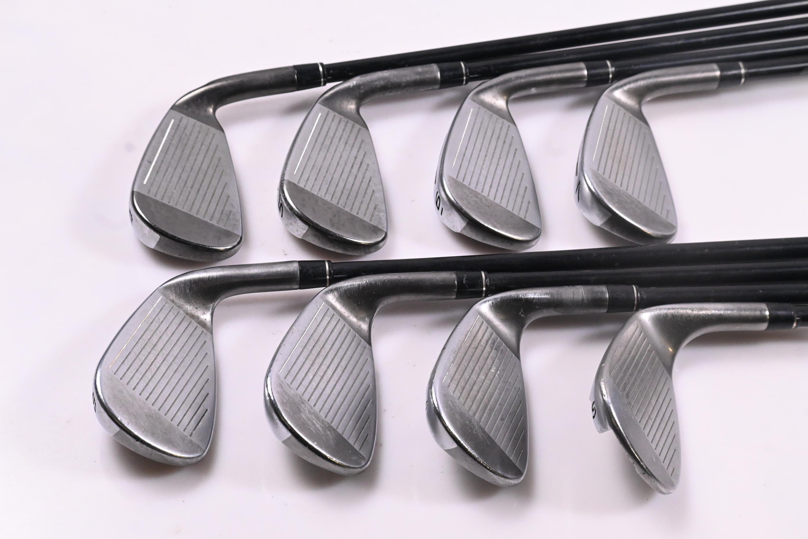 Left Hand Taylormade Speedblade Irons / 4-PW+SW / Regular Flex Velox T 65 Shafts