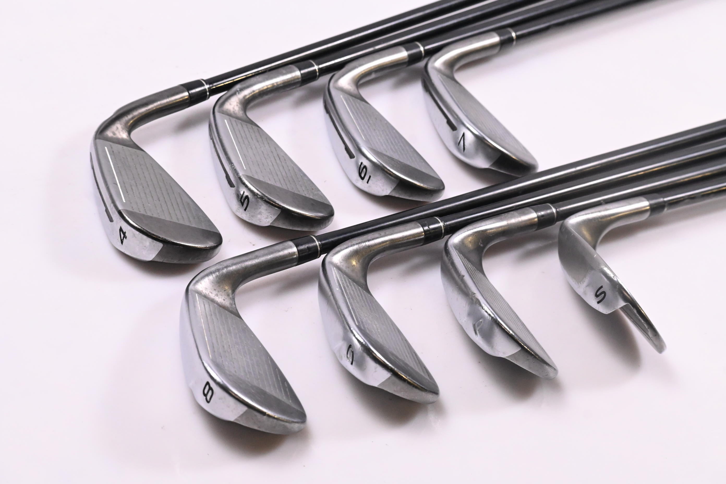 Left Hand Taylormade Speedblade Irons / 4-PW+SW / Regular Flex Velox T 65 Shafts