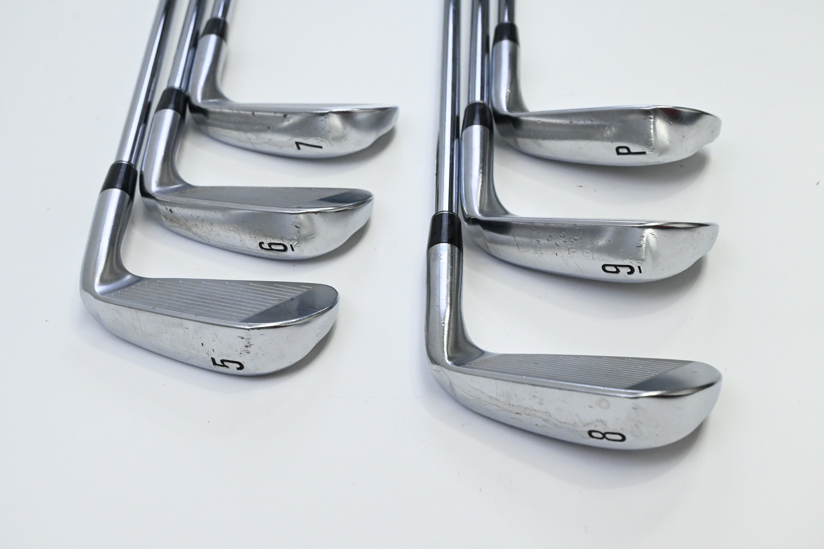 Left Hand Srixon ZX5 Irons / 5-PW / Stiff Flex NS Pro Zelos 8 Shafts