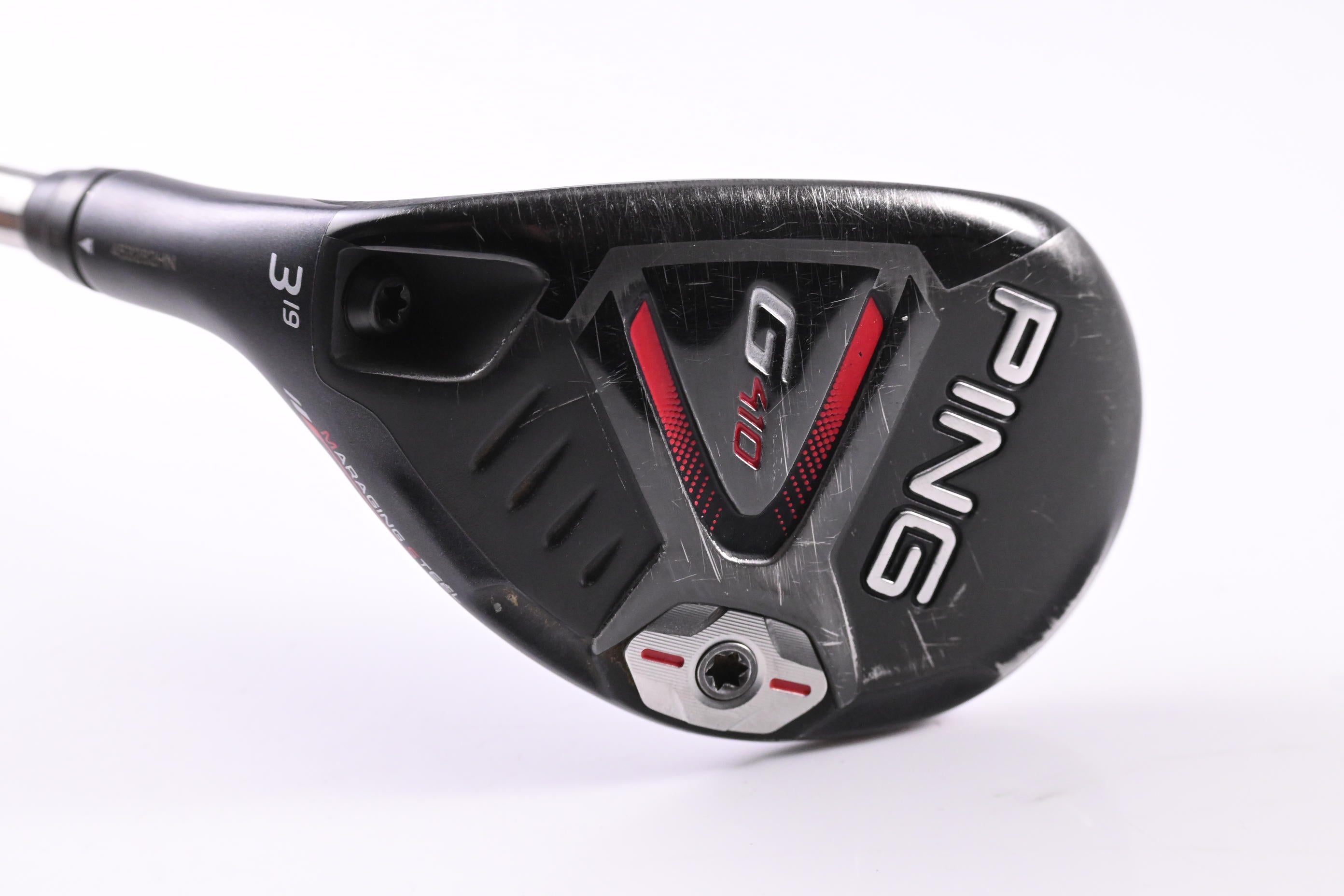 Left Hand Ping G410 #3 Hybrid / 19 Degree / Stiff Flex Ping Tour 85 Shaft