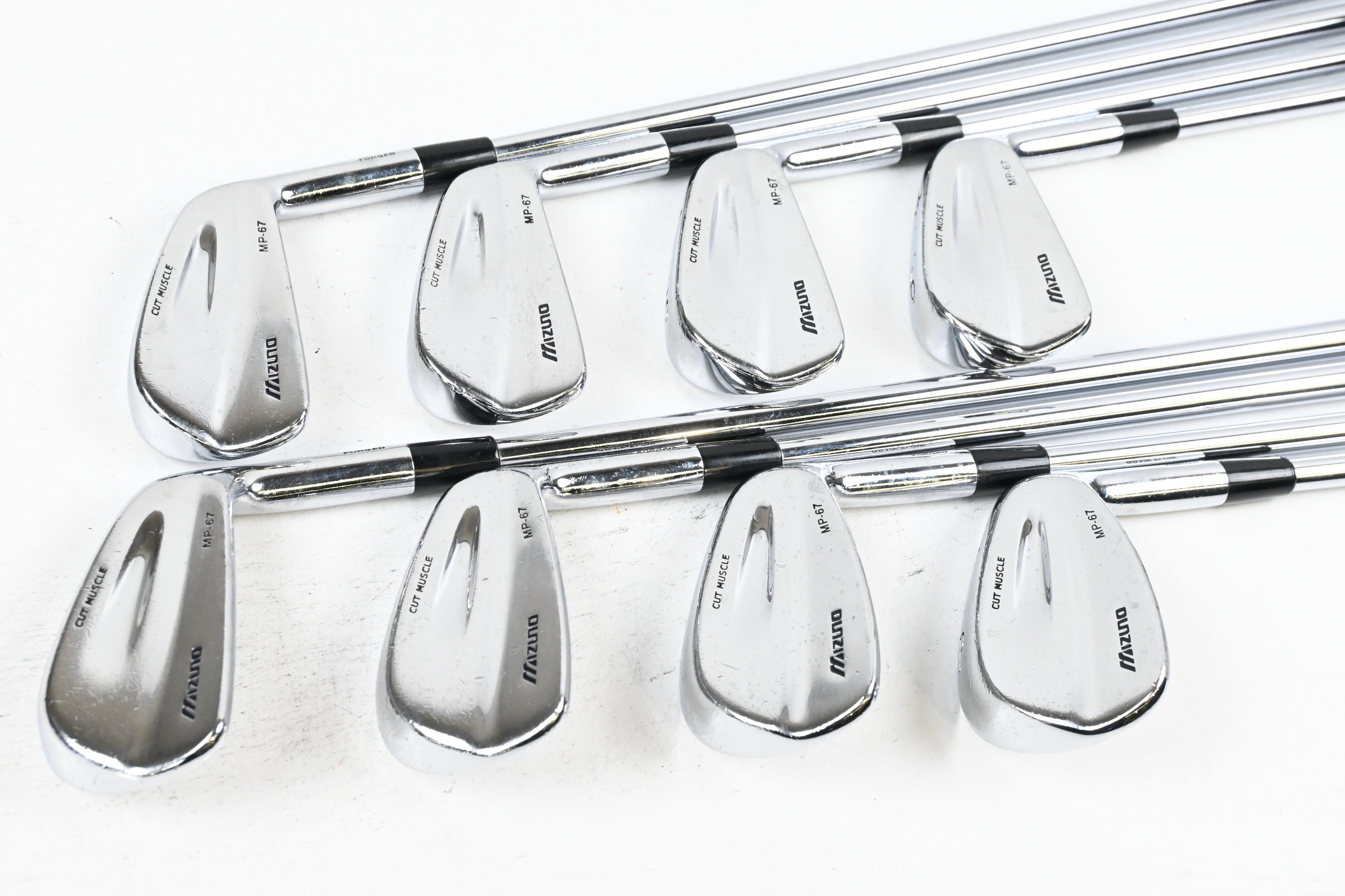 Mizuno MP-67 Irons / 3-PW / Stiff Flex Project X Shafts