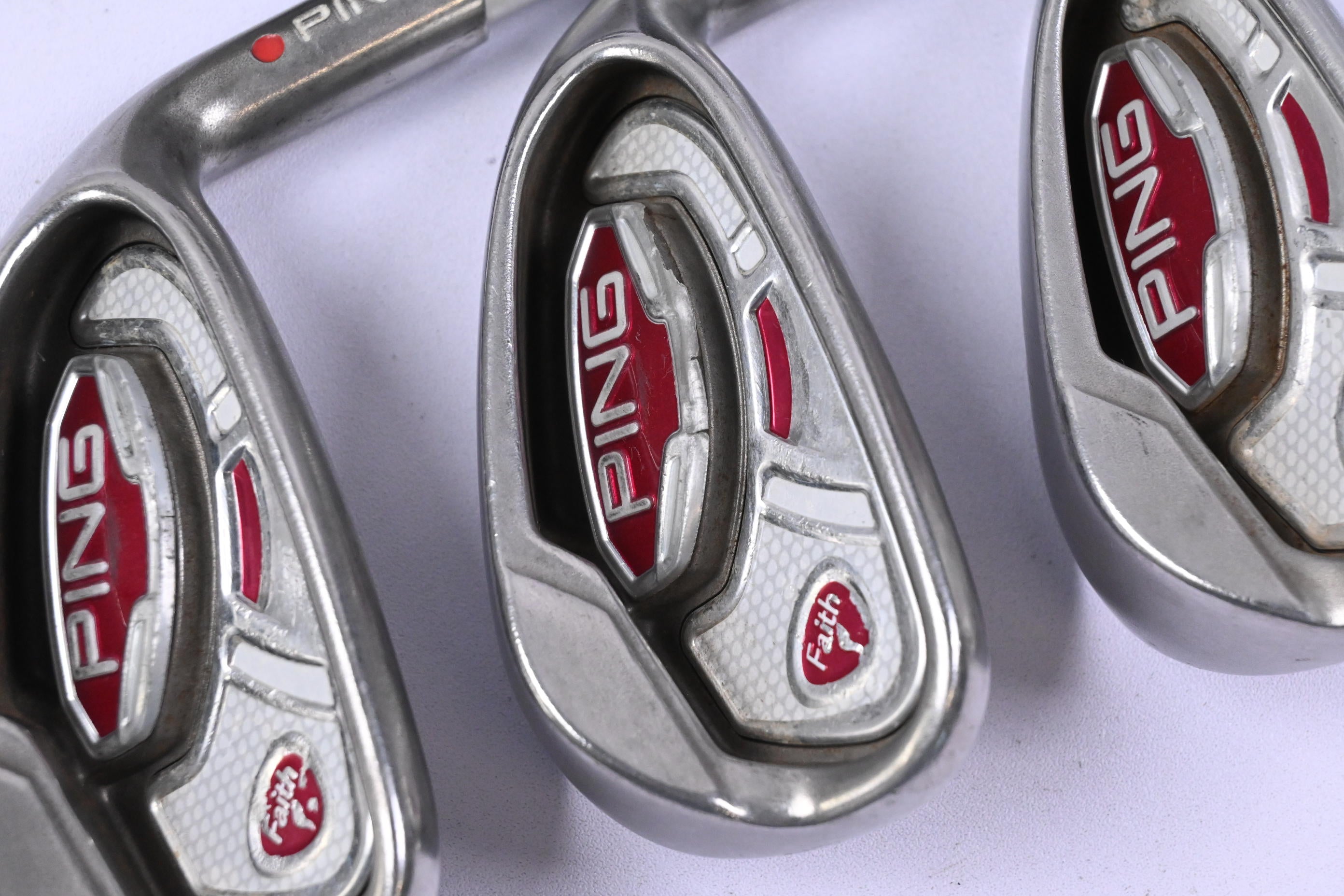 Ladies Ping Faith Hybrid Combo Irons / 7-PW+SW / Red Dot / Ladies Flex Shafts