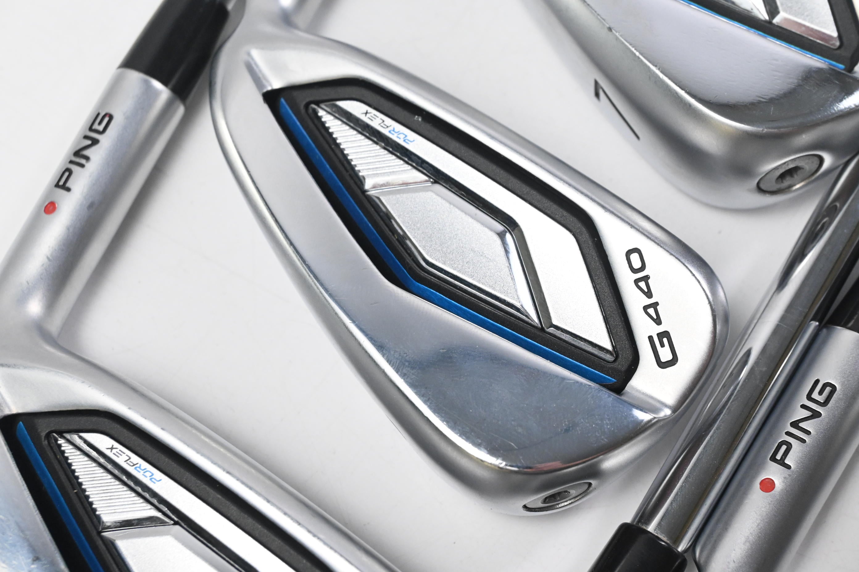 Ping G440 Irons / 5-PW+GW / Red Dot / Regular Flex Ping AWT 3.0 Shafts