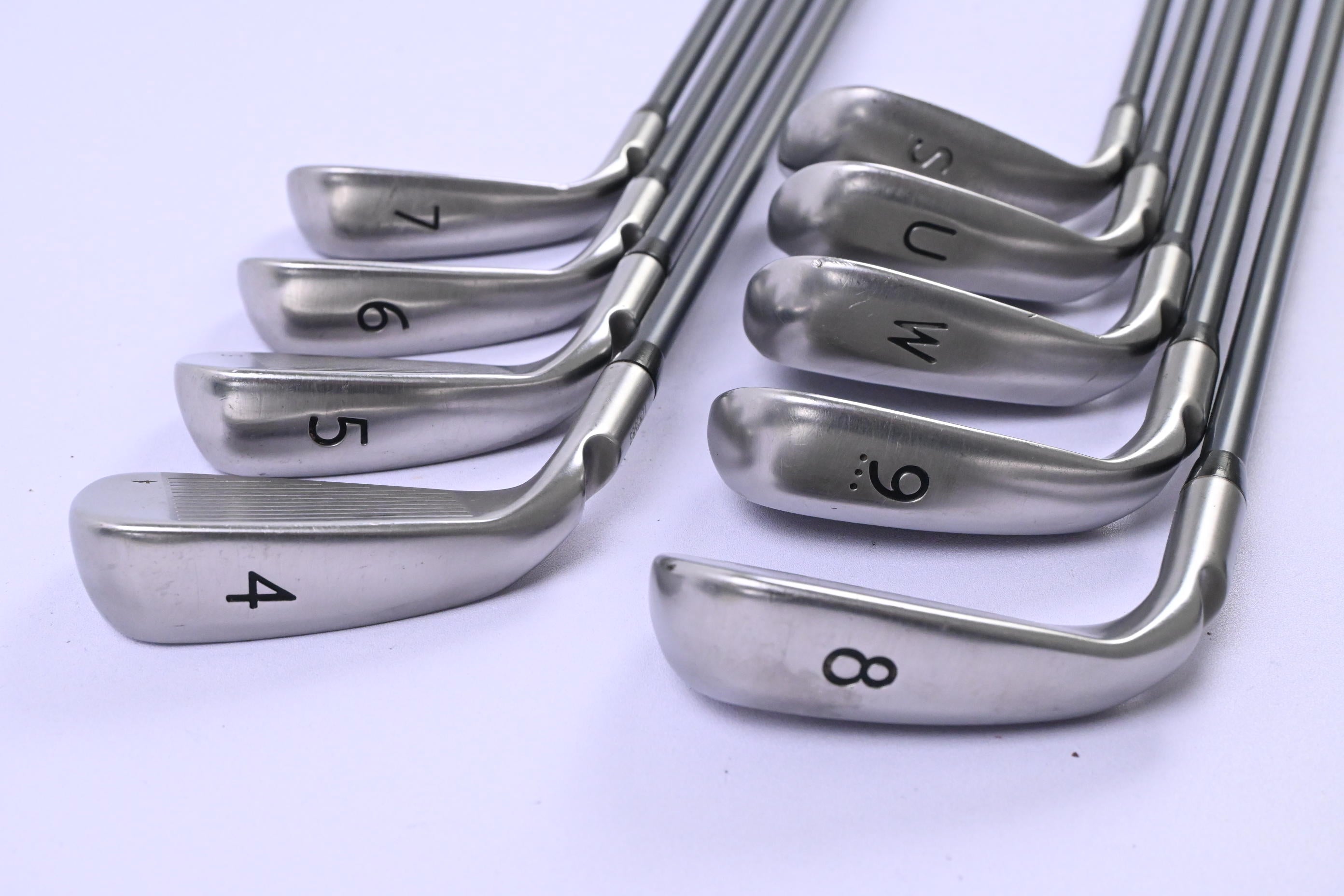 Ping G Series Irons / 4-PW+GW+SW / Green Dot / Senior Flex Ping CFS 65 Shafts