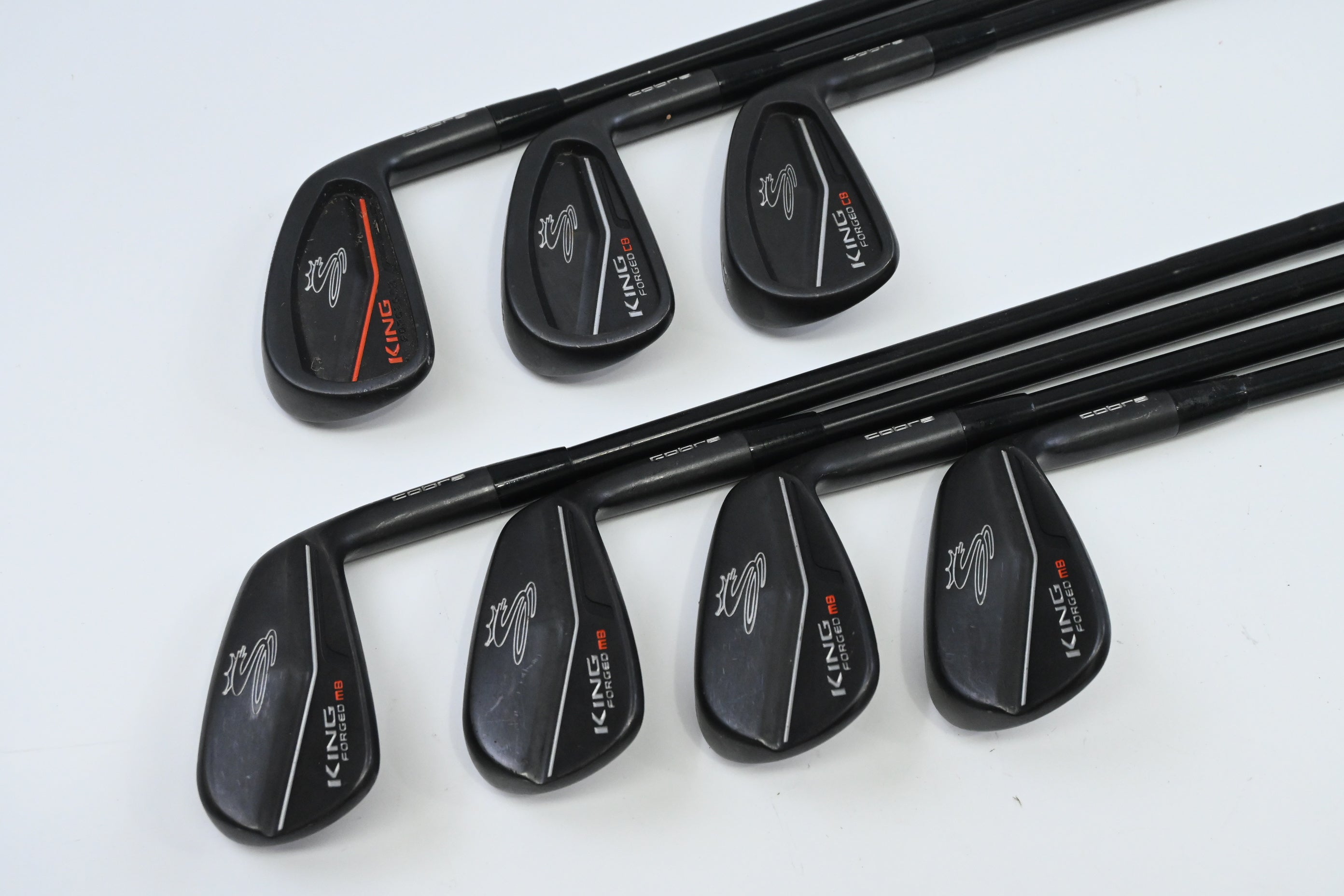 Cobra King Forged CB/MB 2019 Black Irons / 4-PW / Stiff Flex AMT White S300